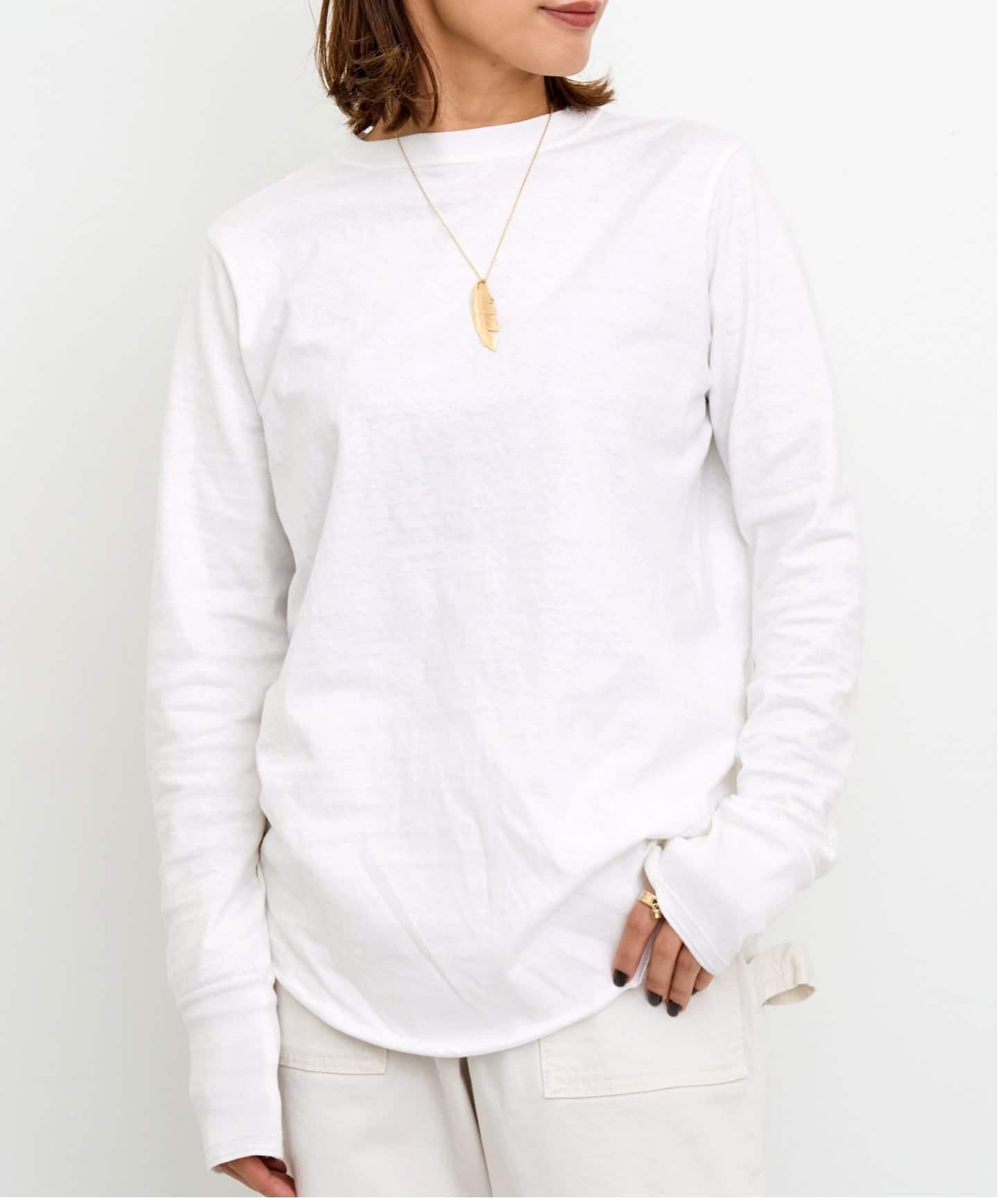 AMERICANA/アメリカーナ】 CREWNECK LONG SLEEVE TEE（Tシャツ