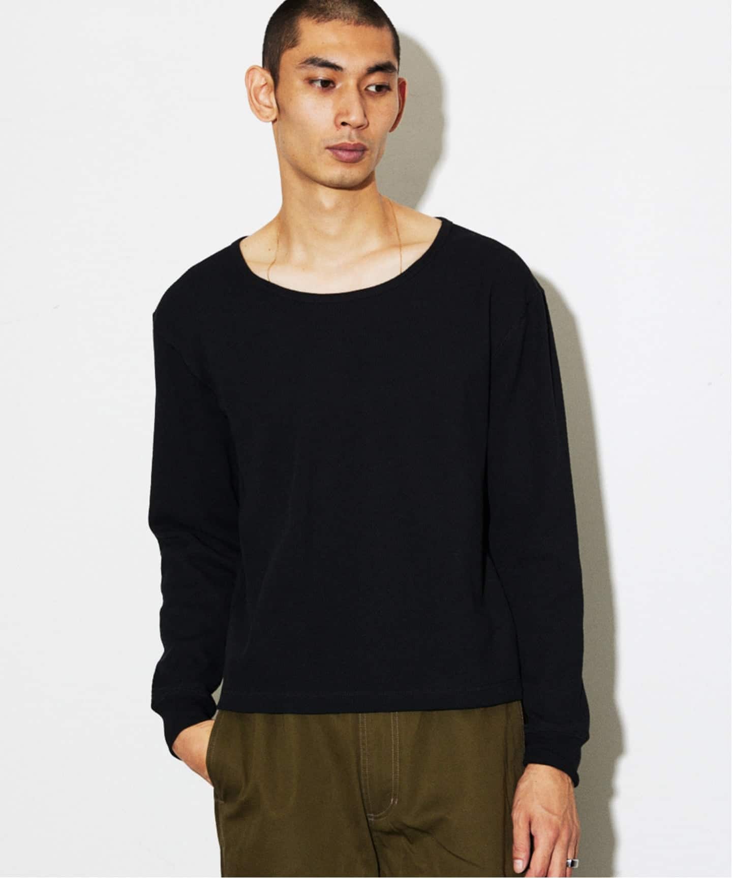 ワイド ネック サーマル ロンT（Tシャツ／カットソー）｜JOURNAL