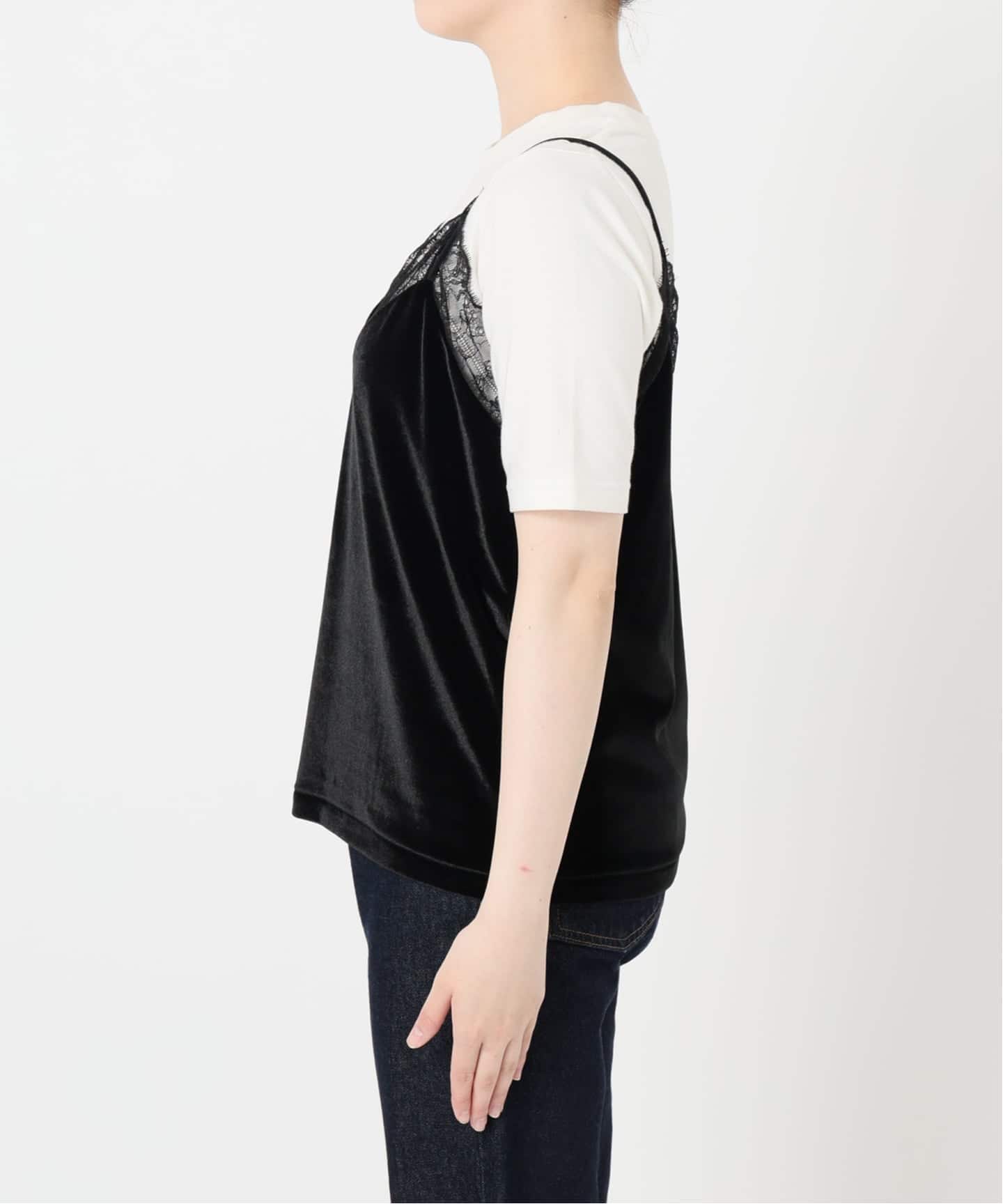 miller/ミラー SLOBE別注 ベロアレースミャミソール（キャミソール