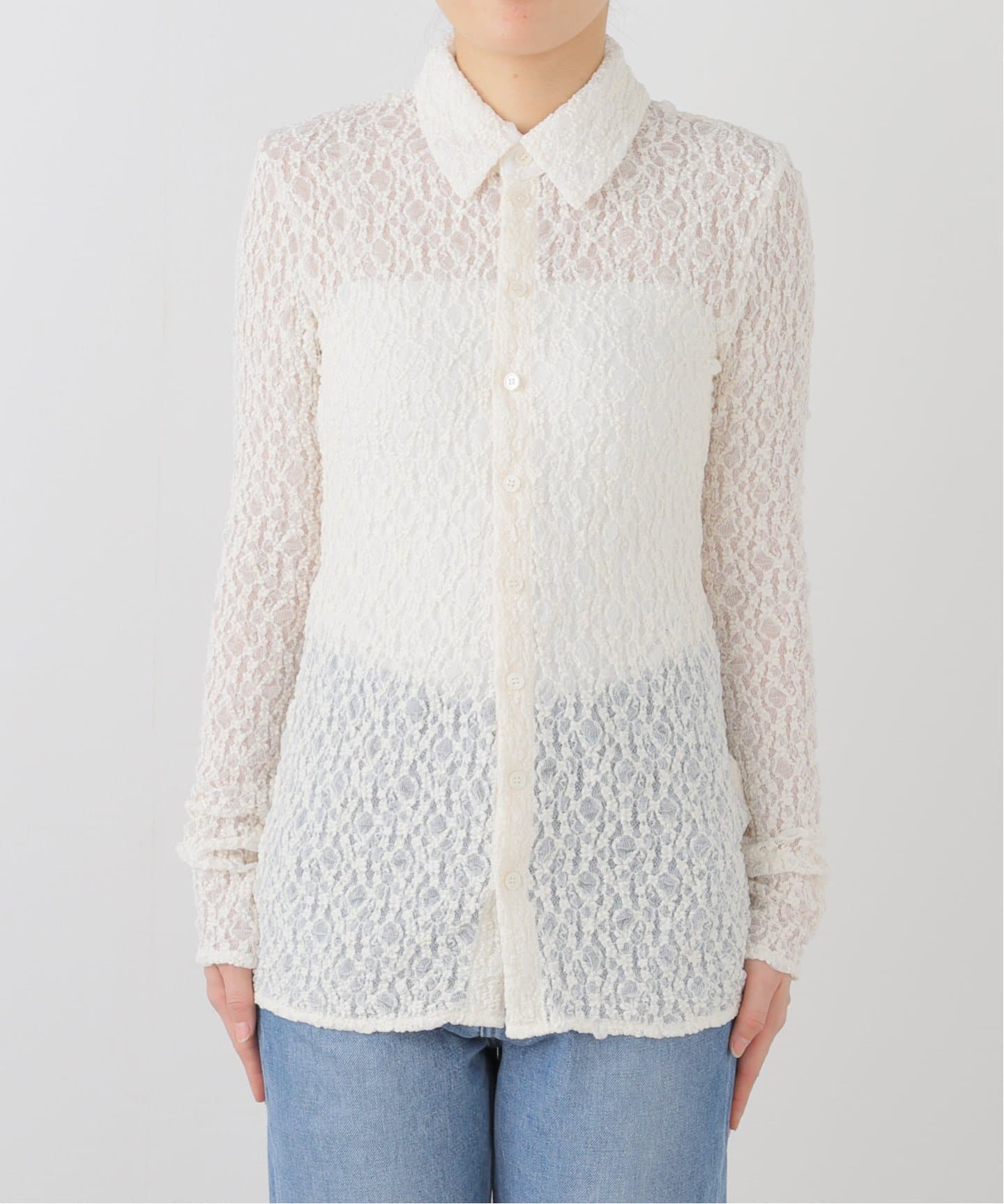 CLANE/クラネ LADY LACE SHIRT 18105-1102（Tシャツ／カットソー