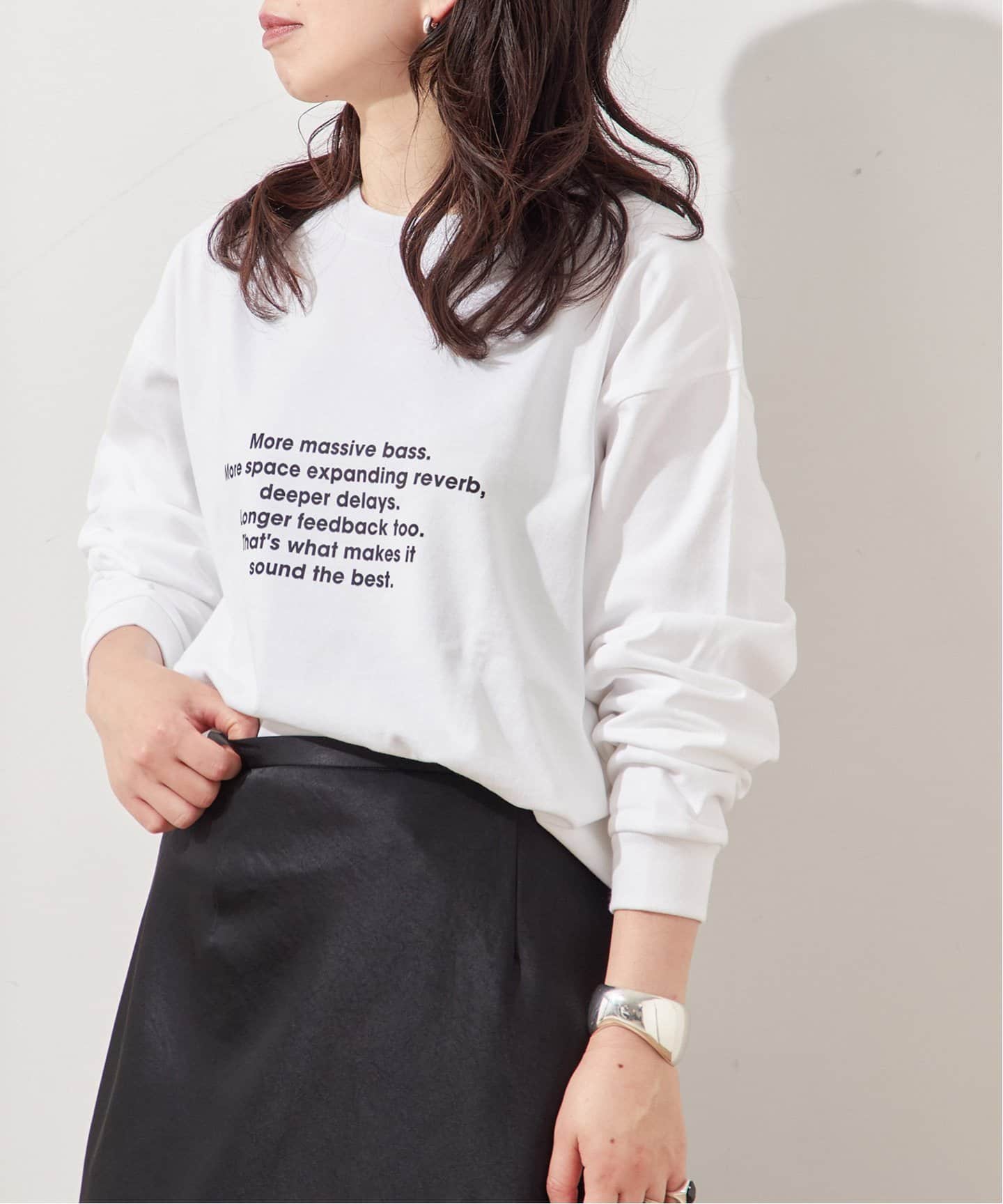 金子綾さん着用】PMD MORE MASSIVE BASS LOOSE FITロングスリーブT（T