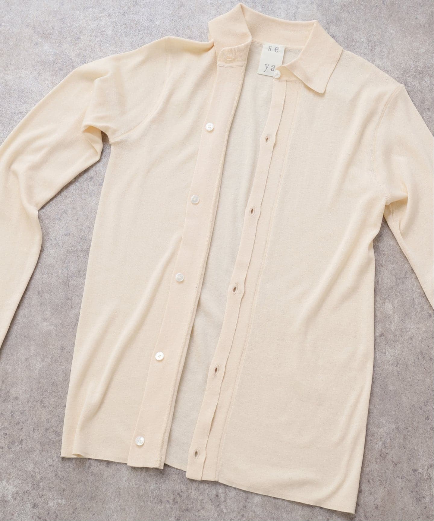 seya.】HIGH GAUZE SILK SHIRT/ULTRA FINE 2（ニット／セーター