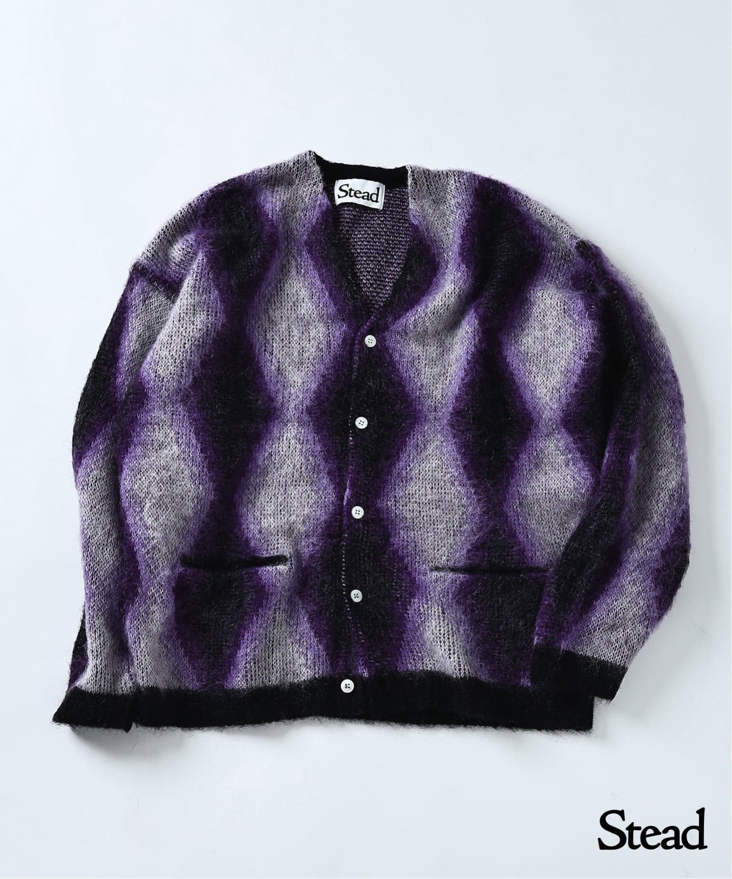 Stead / モヘア ミックス スクエア カーディガン（カーディガン