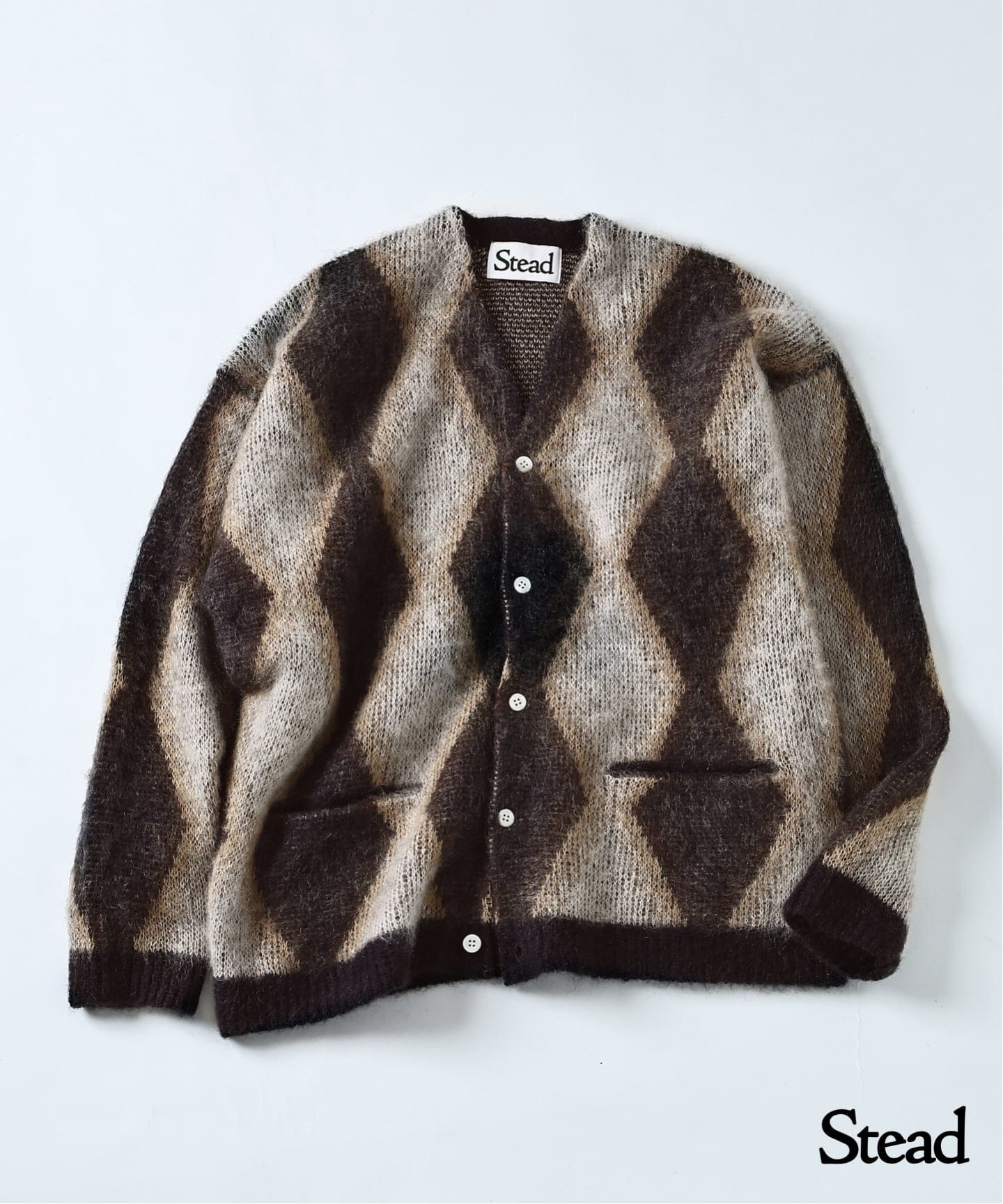 Stead / モヘア ミックス スクエア カーディガン（カーディガン