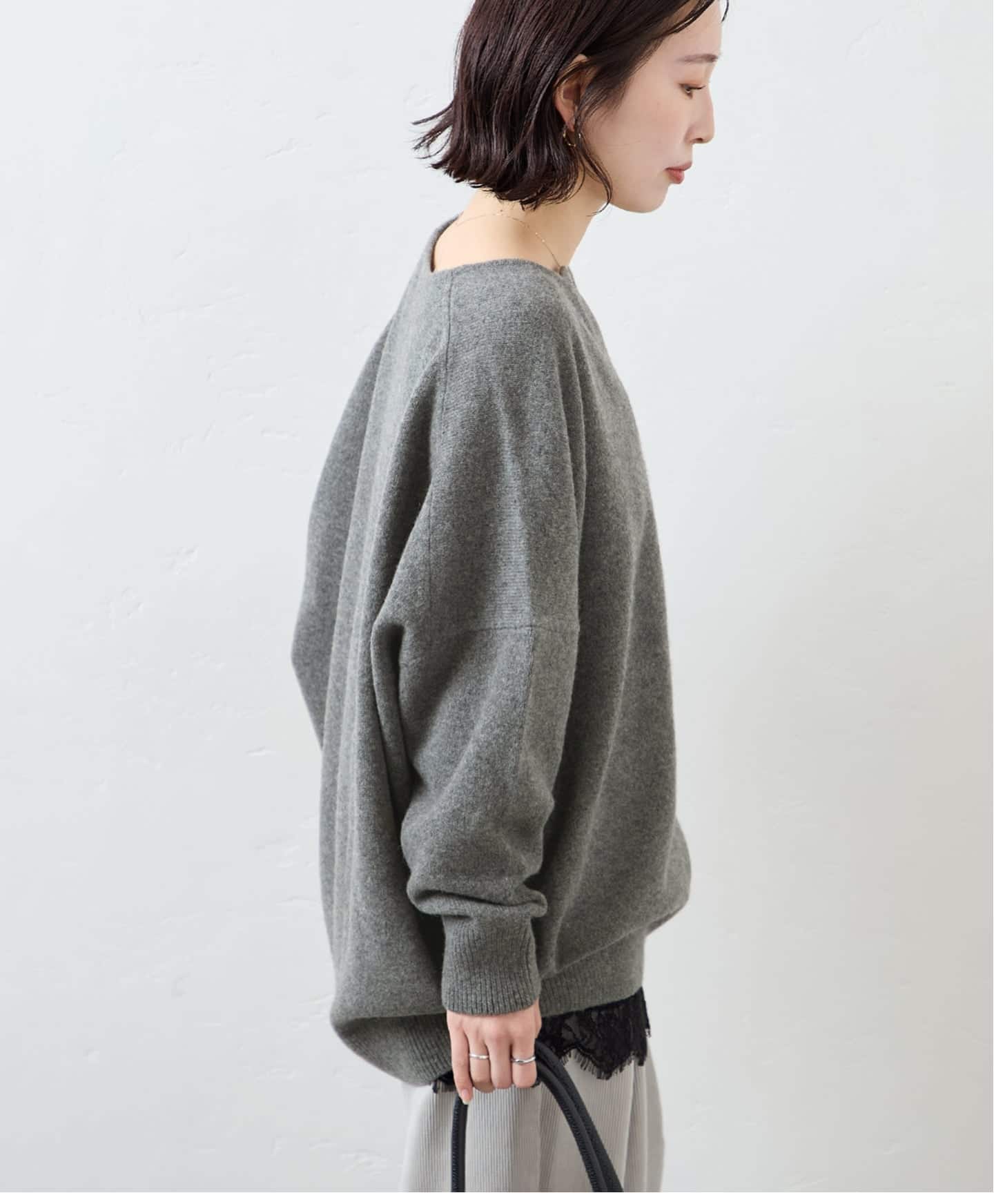 WEB限定追加》MUSIC カフタンプルオーバー（ニット／セーター