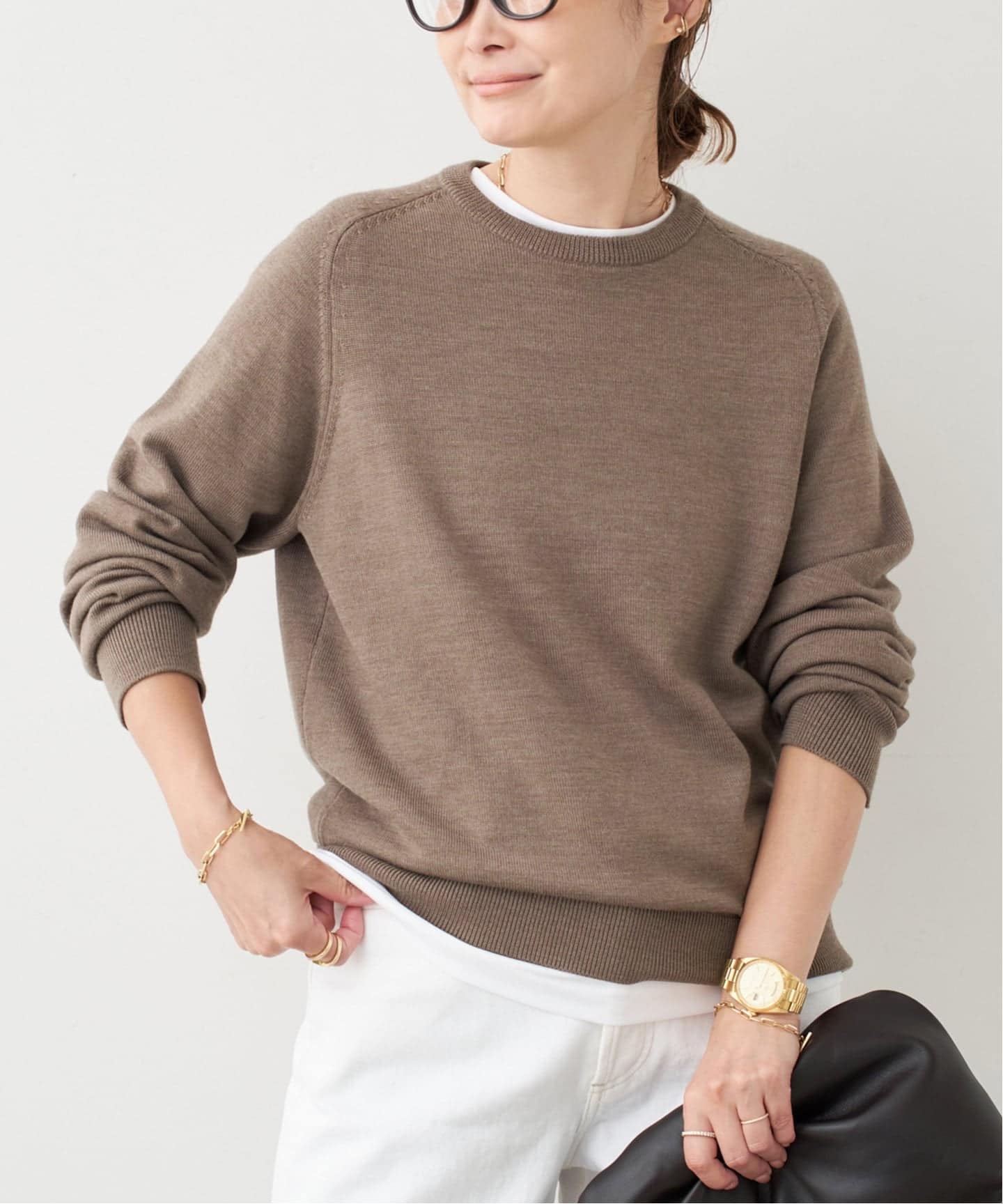 WISH クルーネック プルオーバー（ニット／セーター）｜Deuxieme