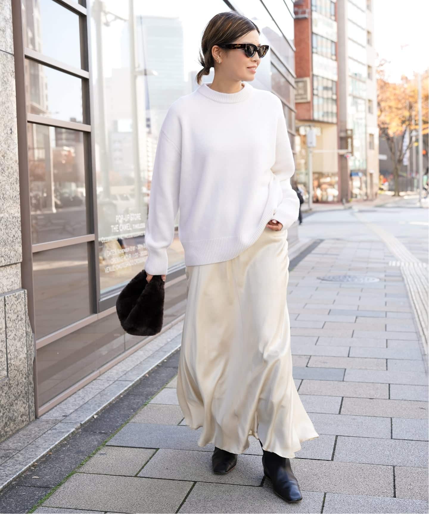 CASHY OVER クルーネックプルオーバー（ニット／セーター）｜Deuxieme