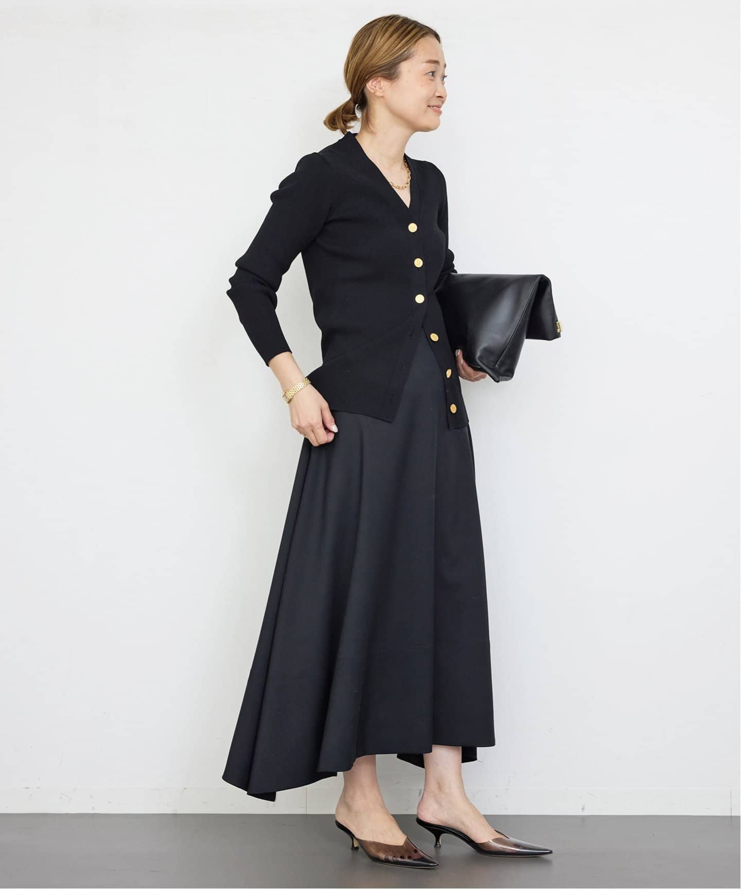 追加 *DINER RIB Vネックカーディガン（カーディガン）｜Deuxieme