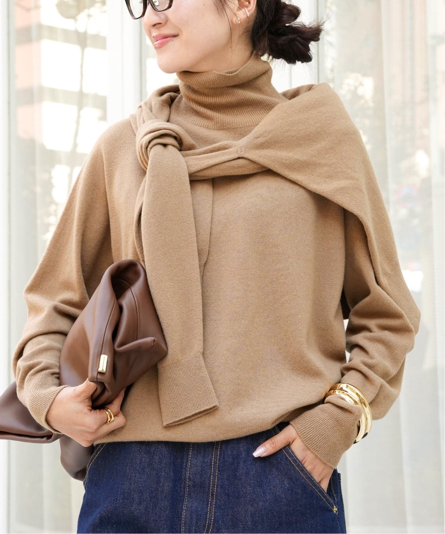 CAPRI タートルネック プルオーバー（ニット／セーター）｜Deuxieme