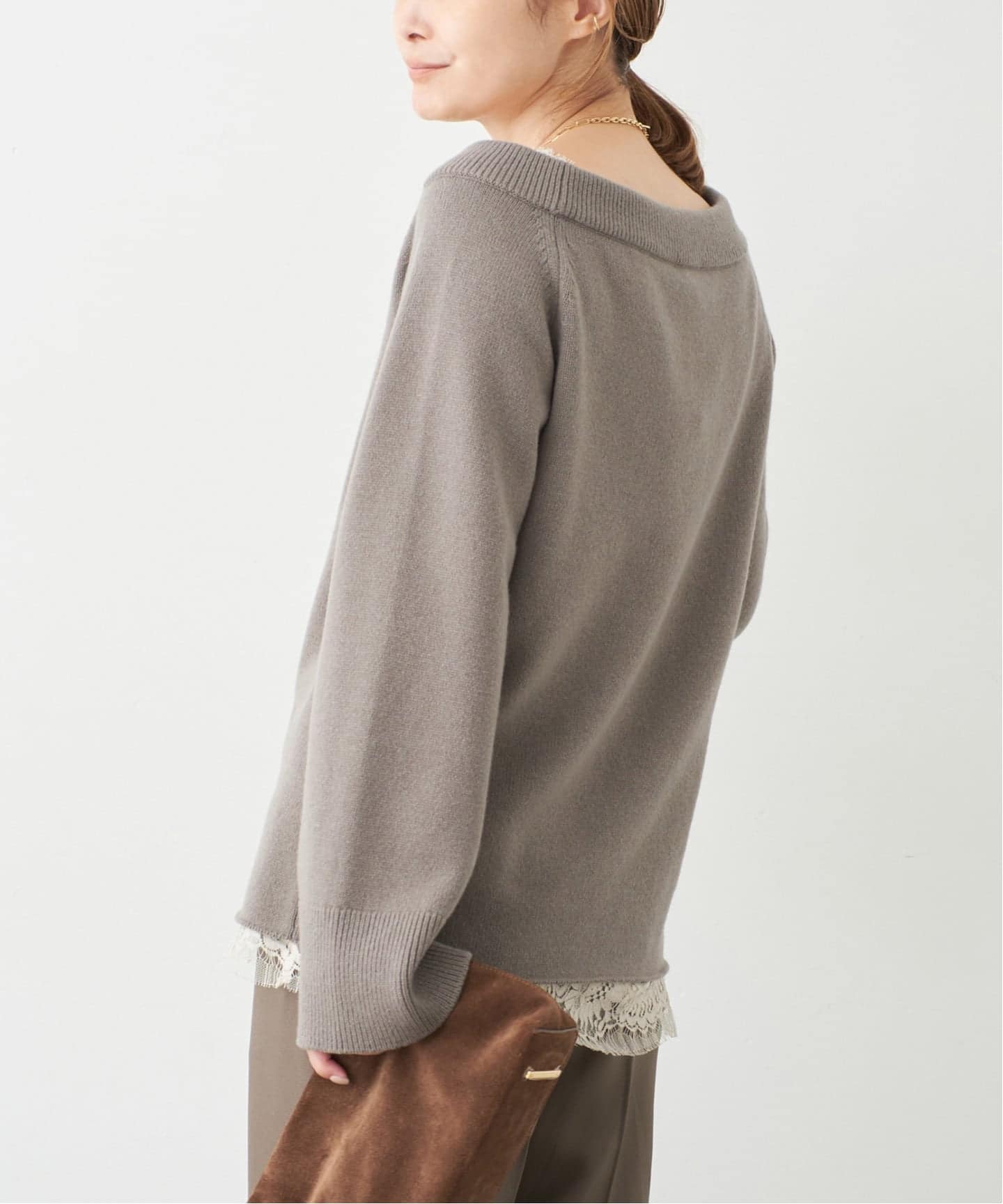 新品タグ付 ドゥーズィエムクラス Vネックニット ドゥーズィエムクラス