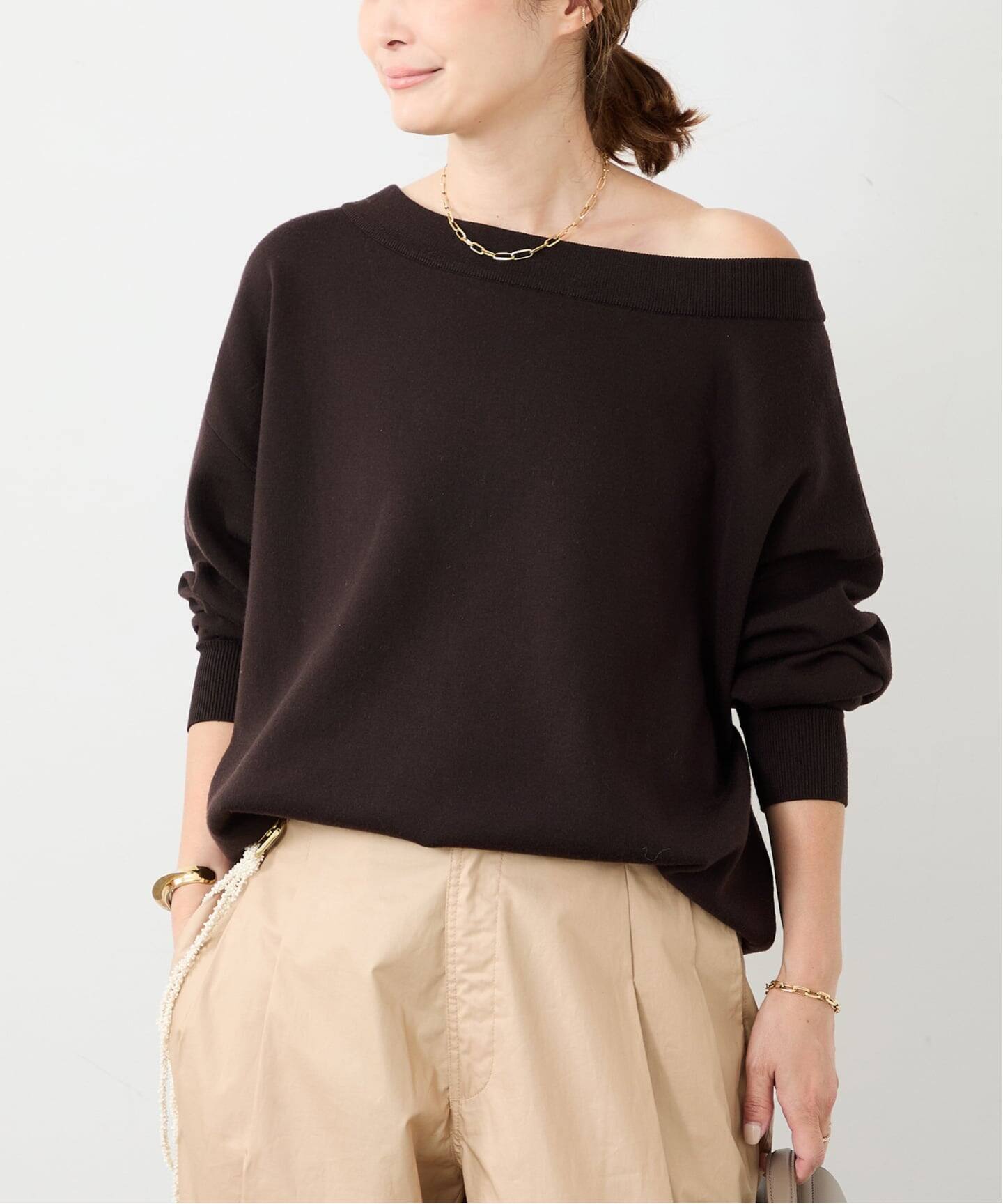 Relax オフショルダーニット（ニット／セーター）｜Deuxieme Classe