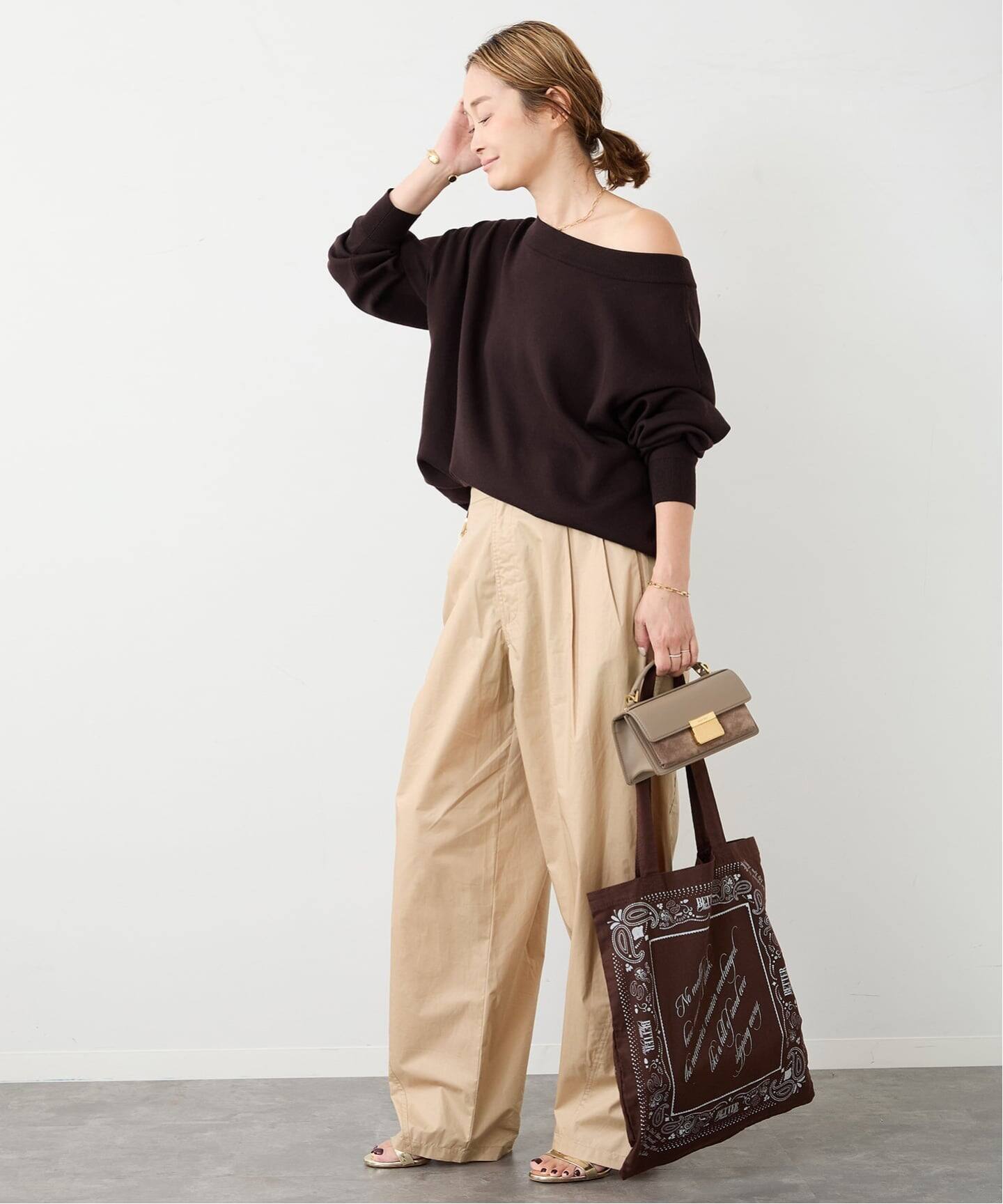 Relax オフショルダーニット（ニット／セーター）｜Deuxieme Classe