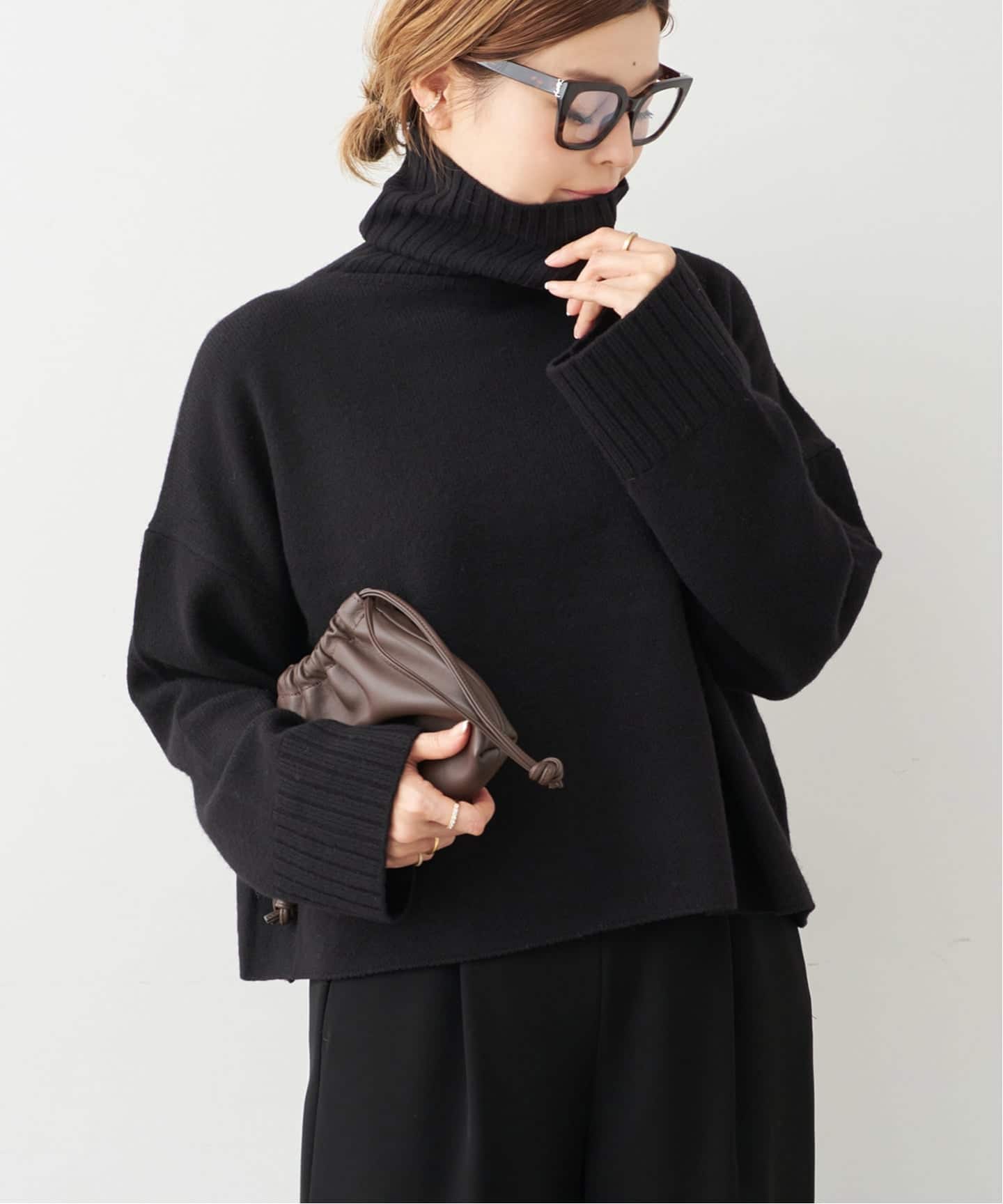 追加 *Cropped タートルネック ニット（ニット／セーター）｜Deuxieme