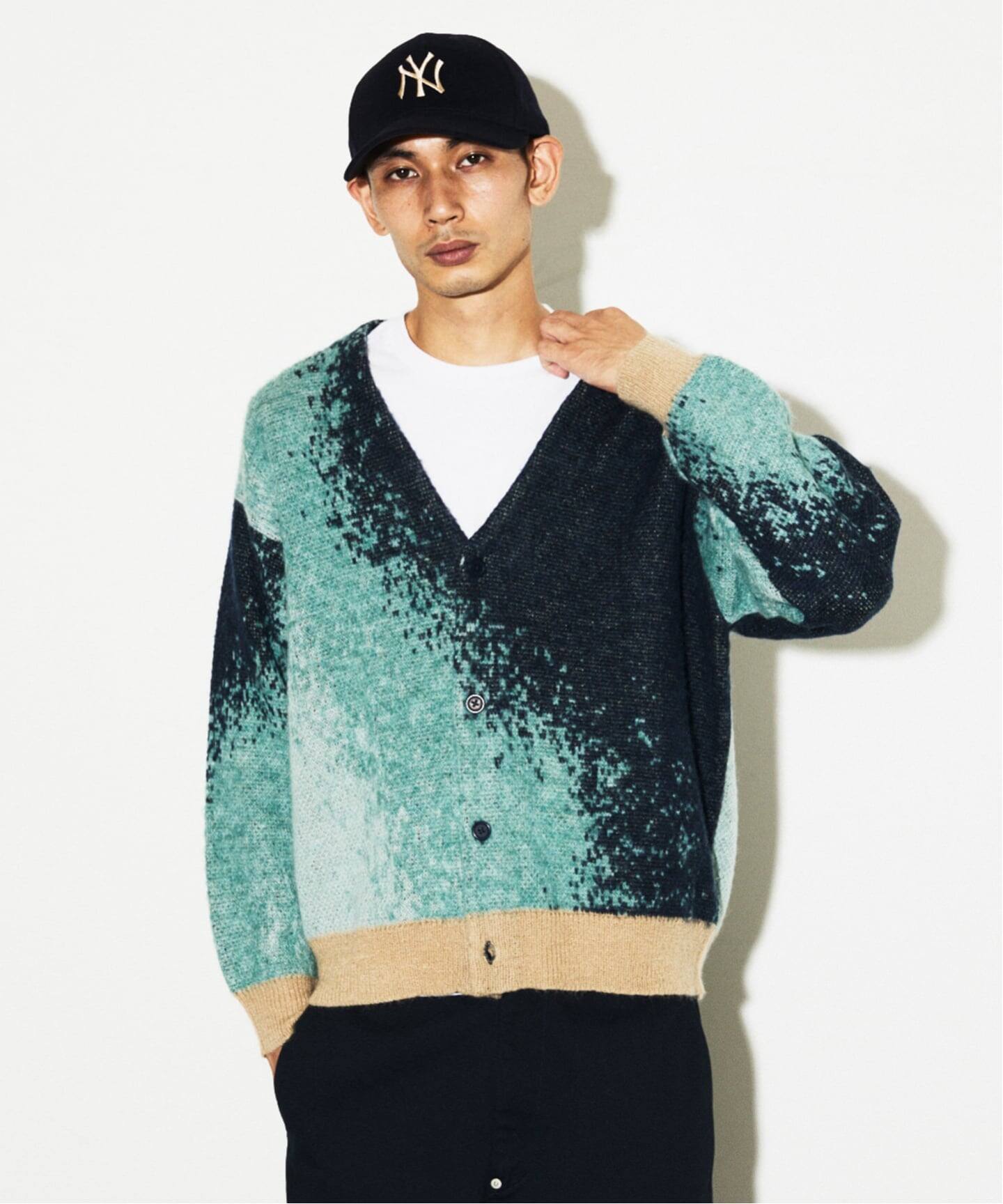 モヘア ミックス グラデーション カーディガン（カーディガン