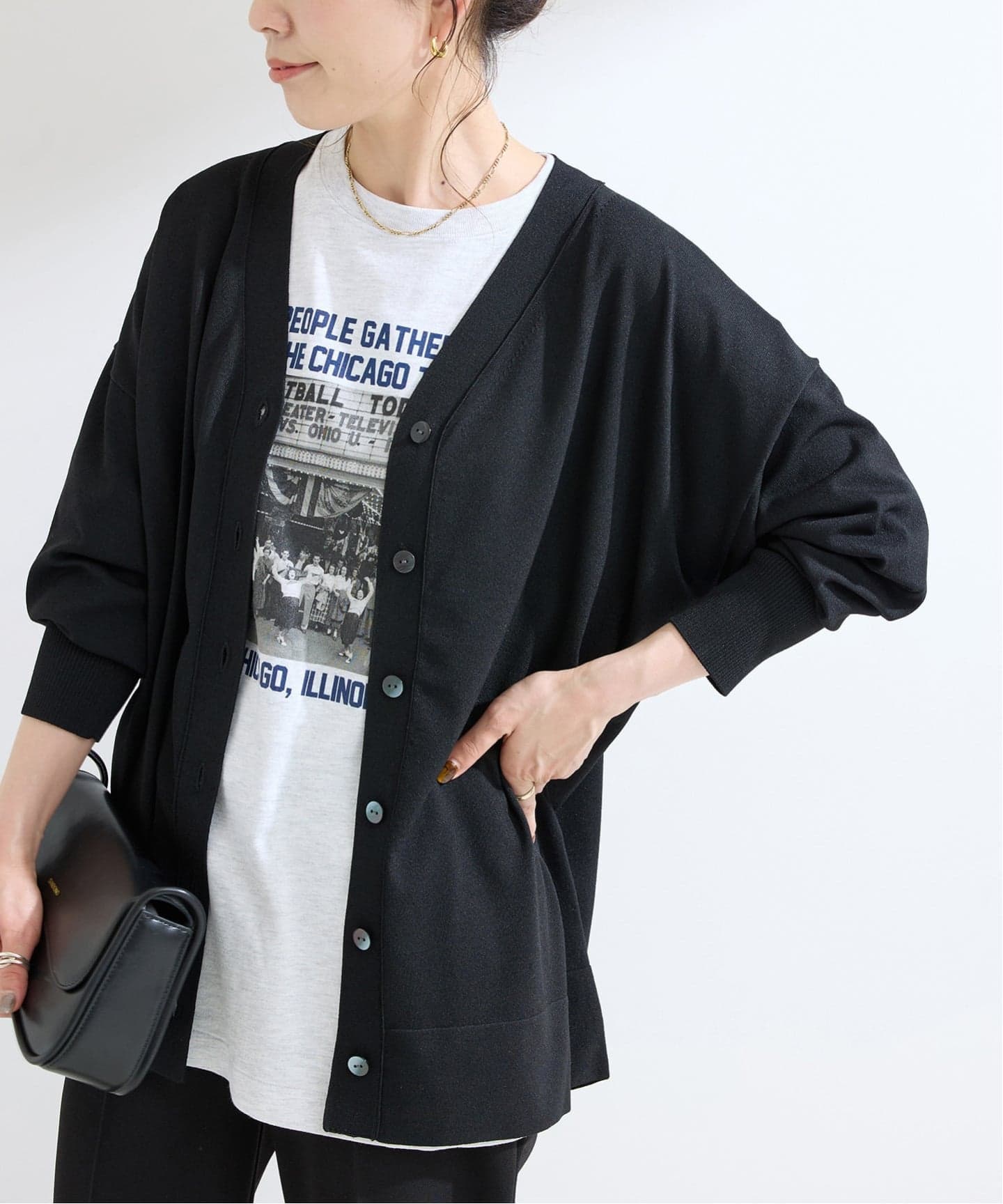 手洗い可 / 2WAYニットカーディガン（カーディガン）｜B.C STOCK（ベー