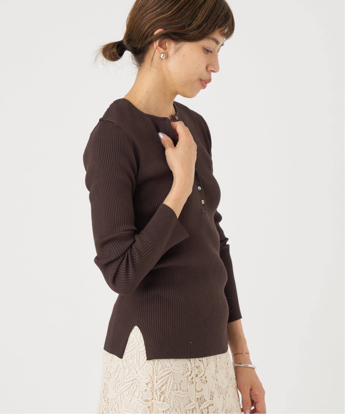 リブヘンリープルオーバー（ニット／セーター）｜IENA（イエナ）の通販