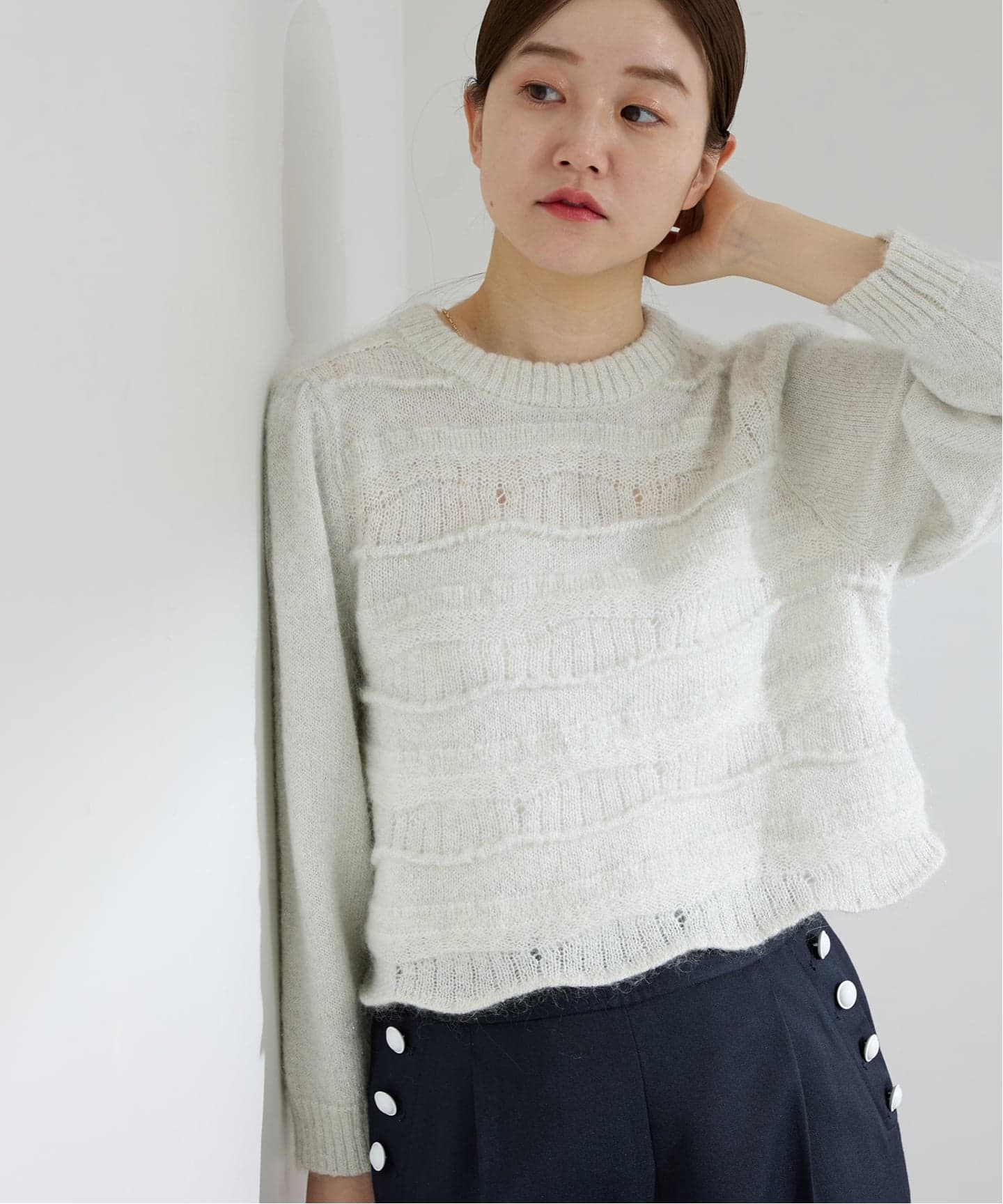 モヘヤMIXラメニット（ニット／セーター）｜IENA（イエナ）の通販