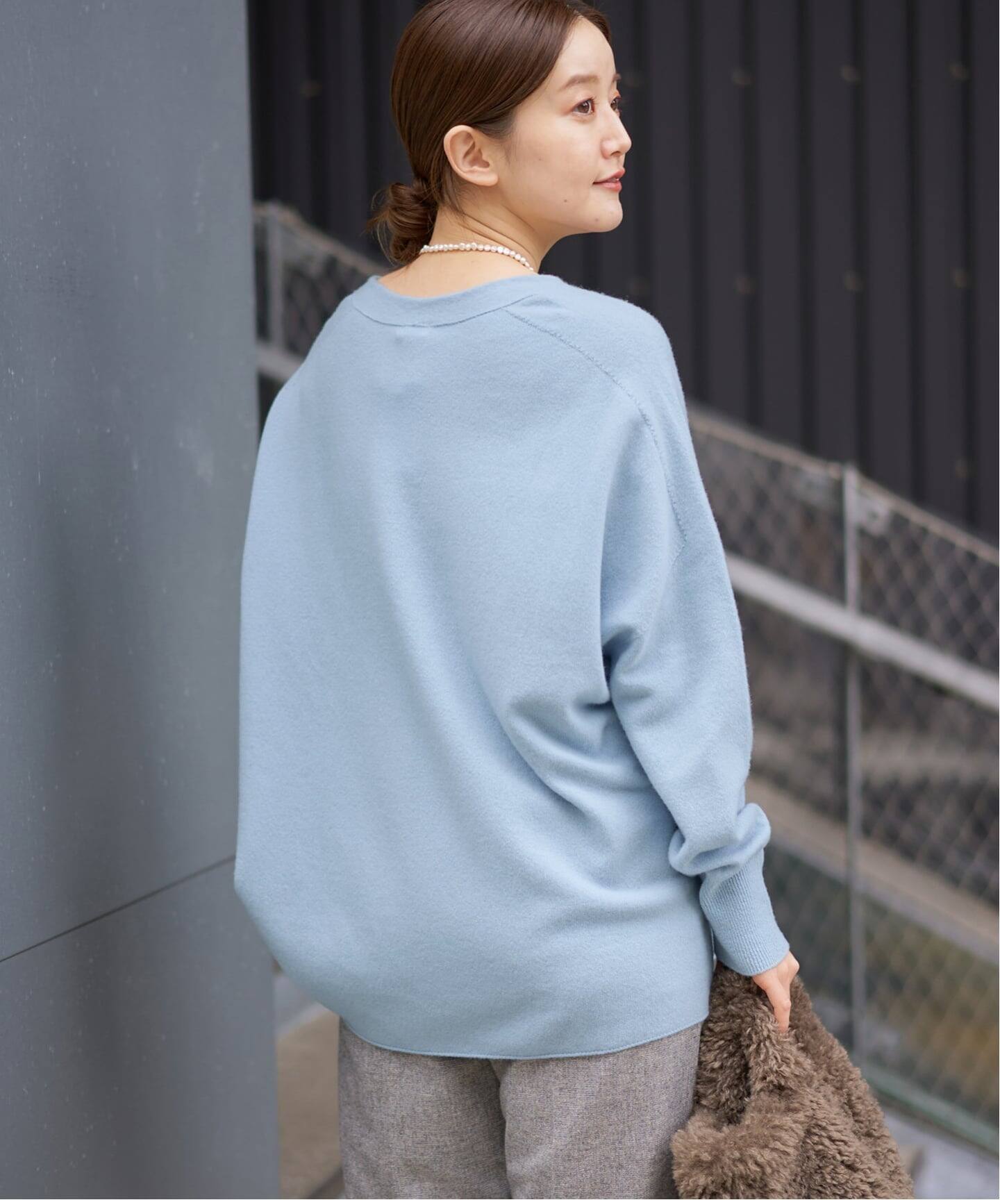 追加2》Fineニュージーウール ニュアンス Vプルオーバー（ニット