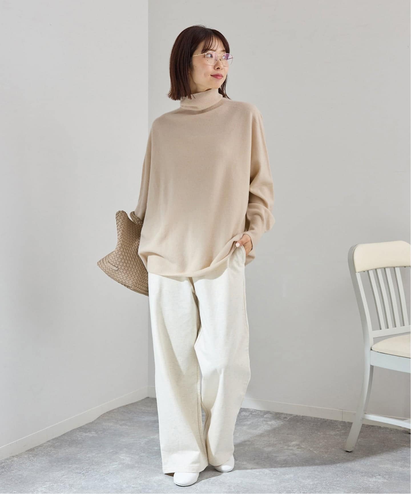 追加》Fineニュージーウール ハイネックプルオーバー（ニット