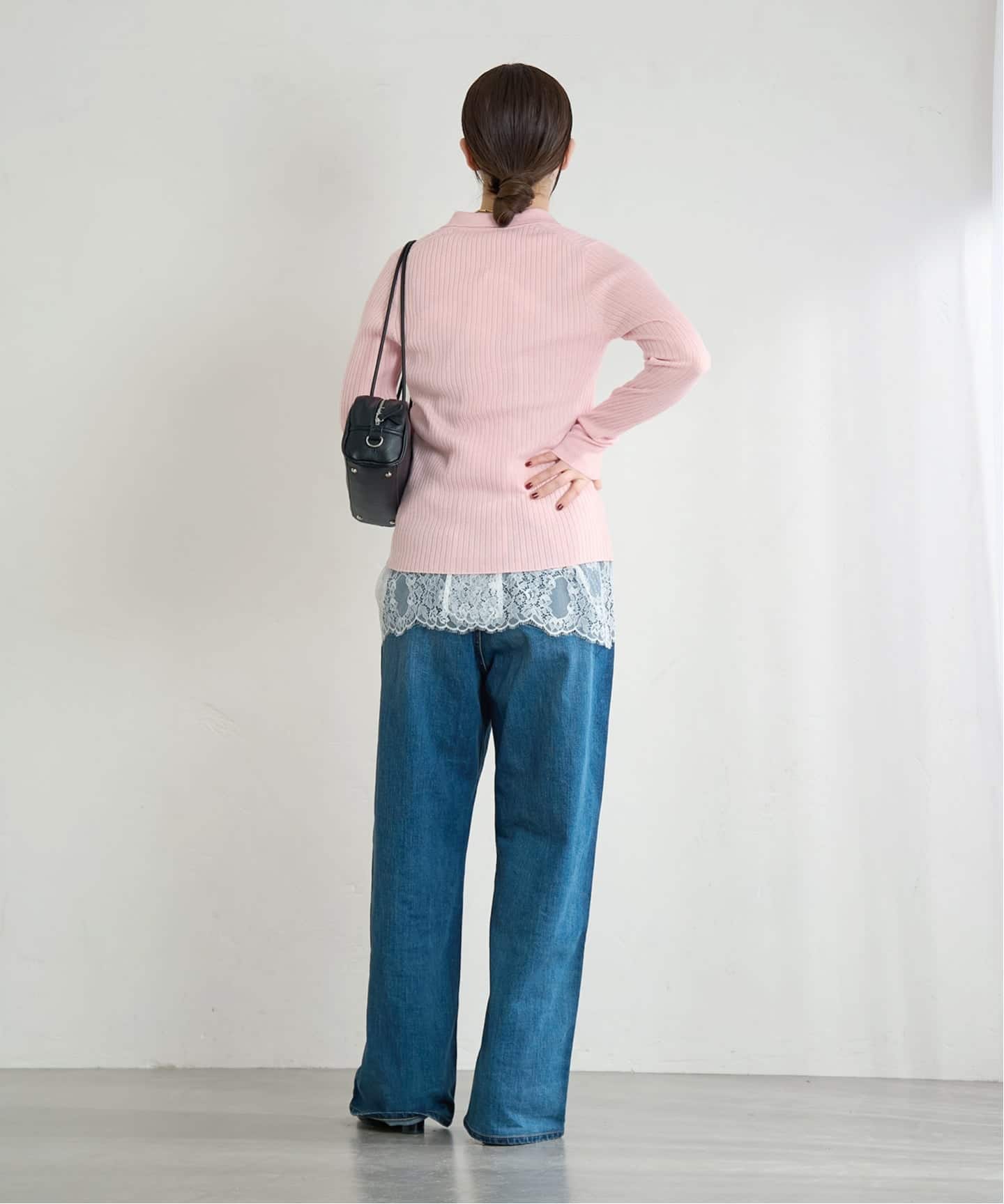 EXメリノリブ ポロ襟カーディガン（カーディガン）｜IENA（イエナ）の