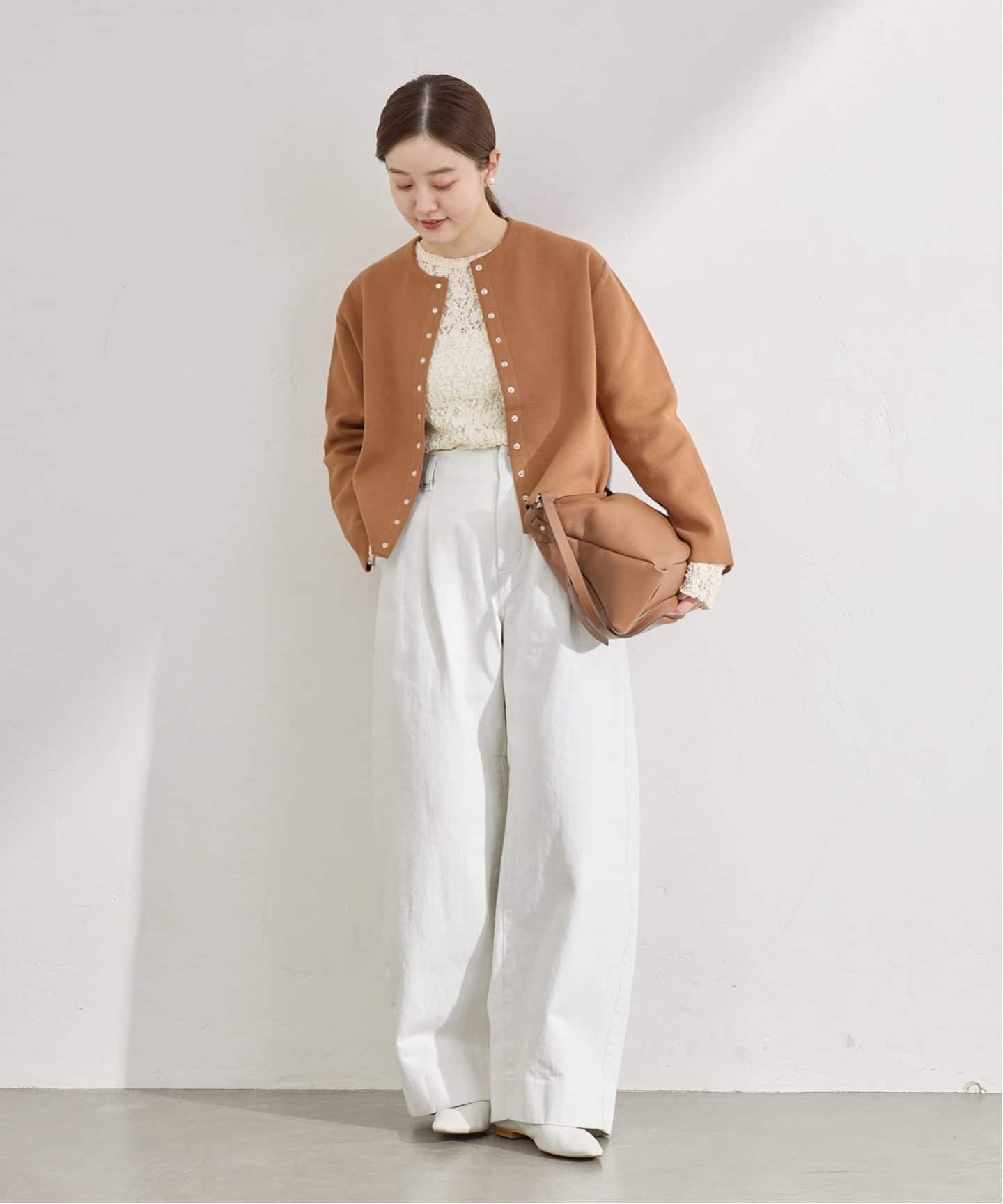 追加2》ダブルフェイススナップカーディガン（カーディガン）｜IENA