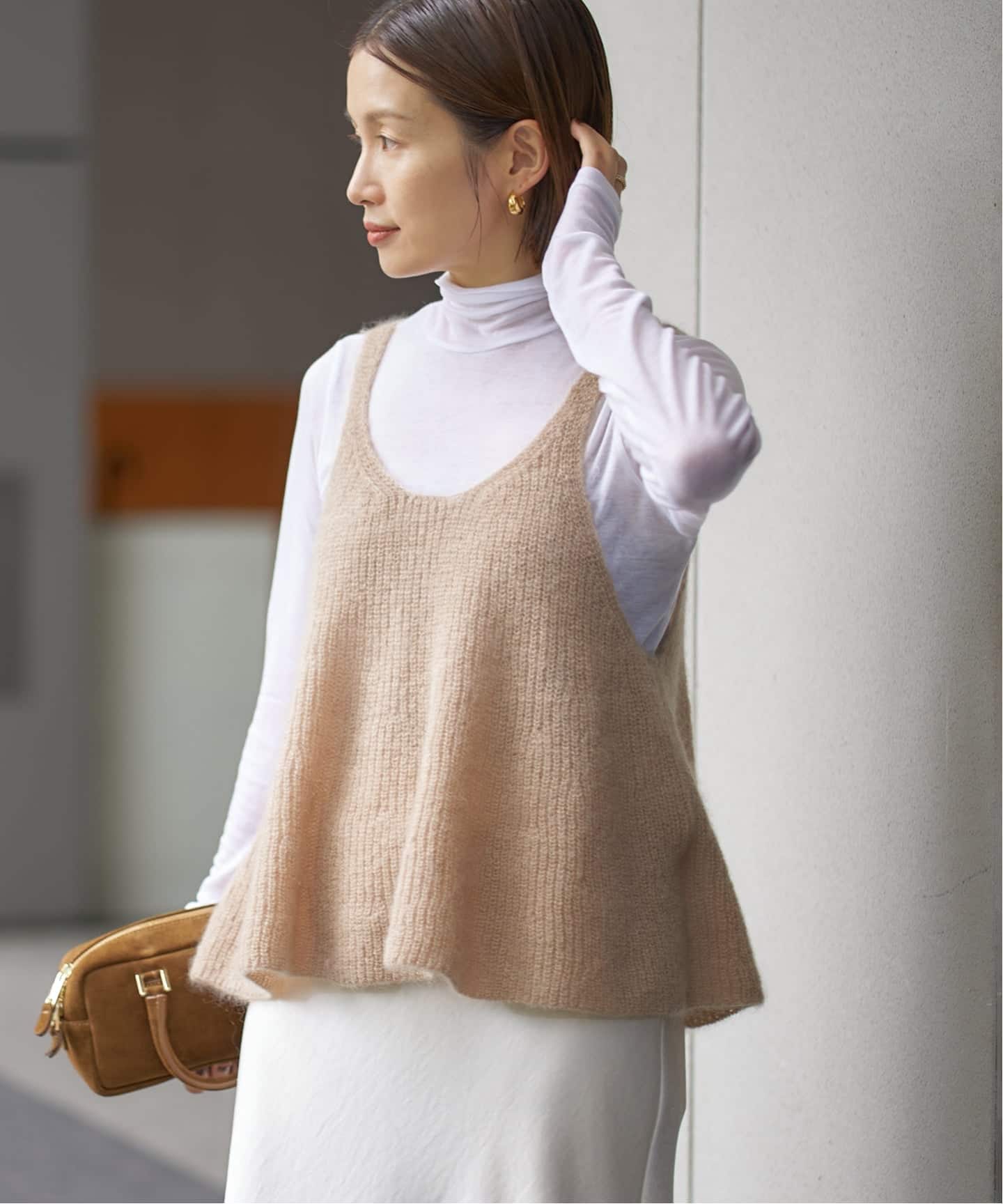 モヘヤミックスフレアタンク（ベスト）｜IENA（イエナ）の通販