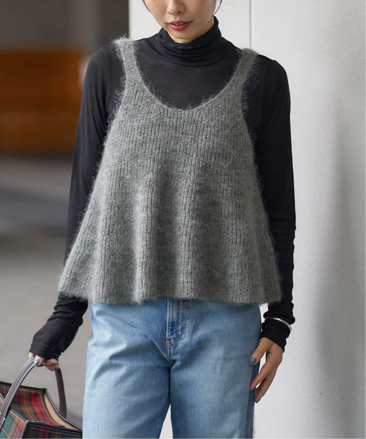 モヘヤミックスフレアタンク（ベスト）｜IENA（イエナ）の通販