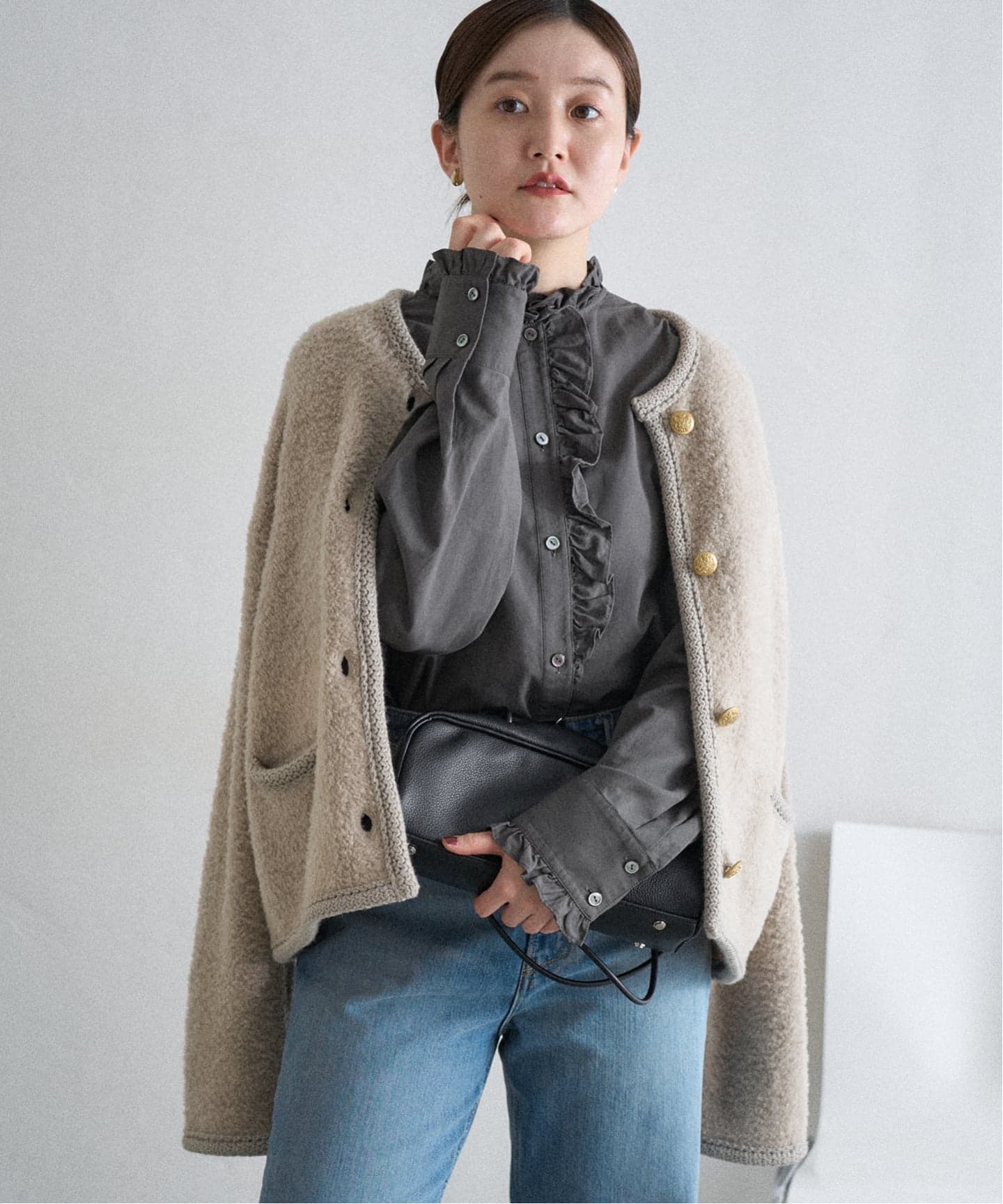 ボアニットカーディガン（カーディガン）｜IENA（イエナ）の通販