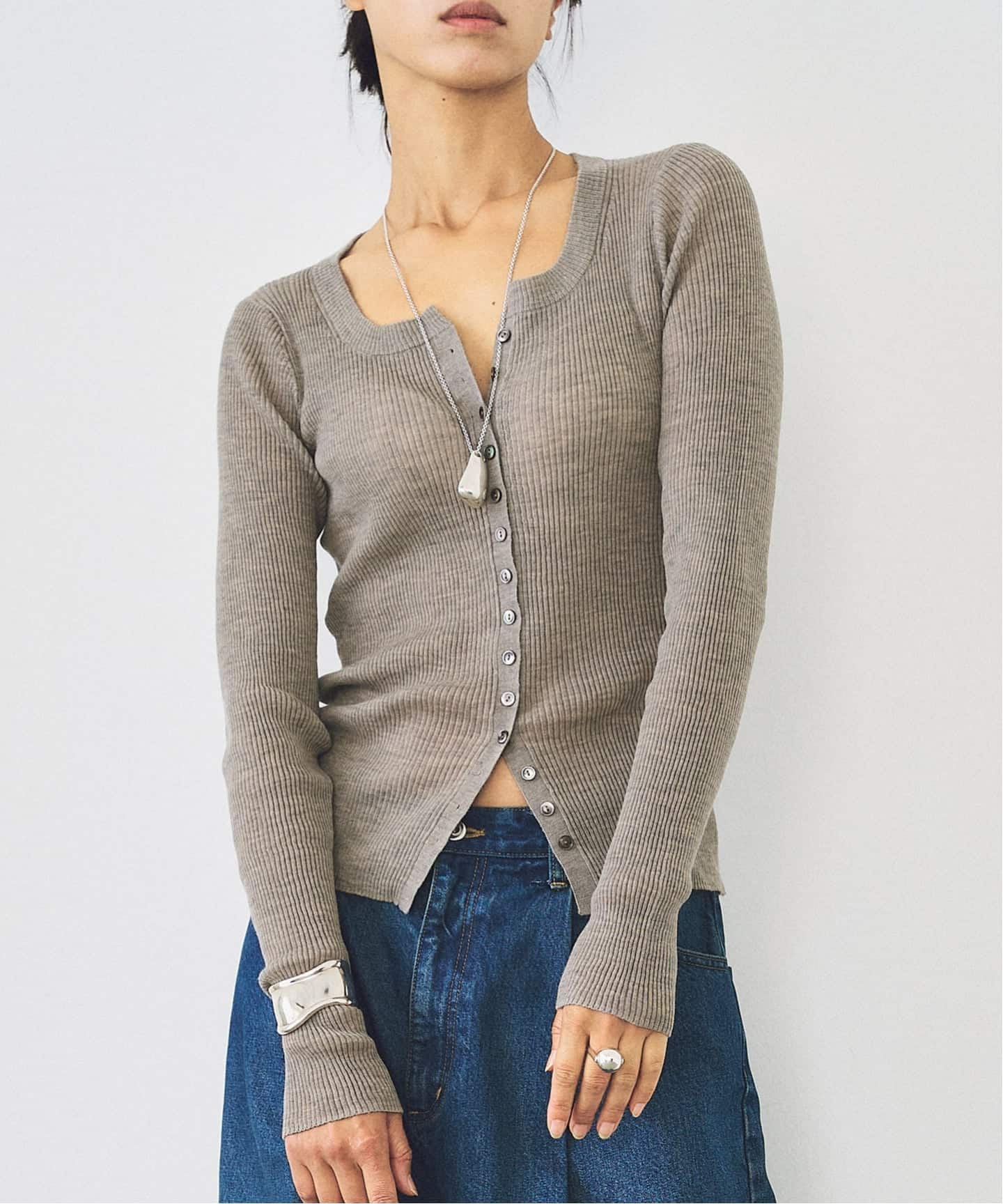 R'IAM RIB SEER プルオーバー（ニット／セーター）｜Plage（プラージュ