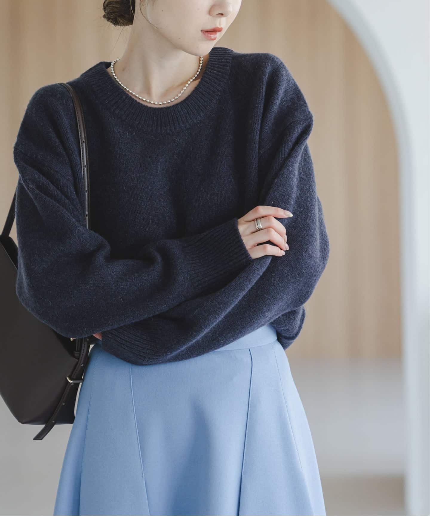 YAKクルーネックプルオーバー（ニット／セーター）｜NOBLE（ノーブル