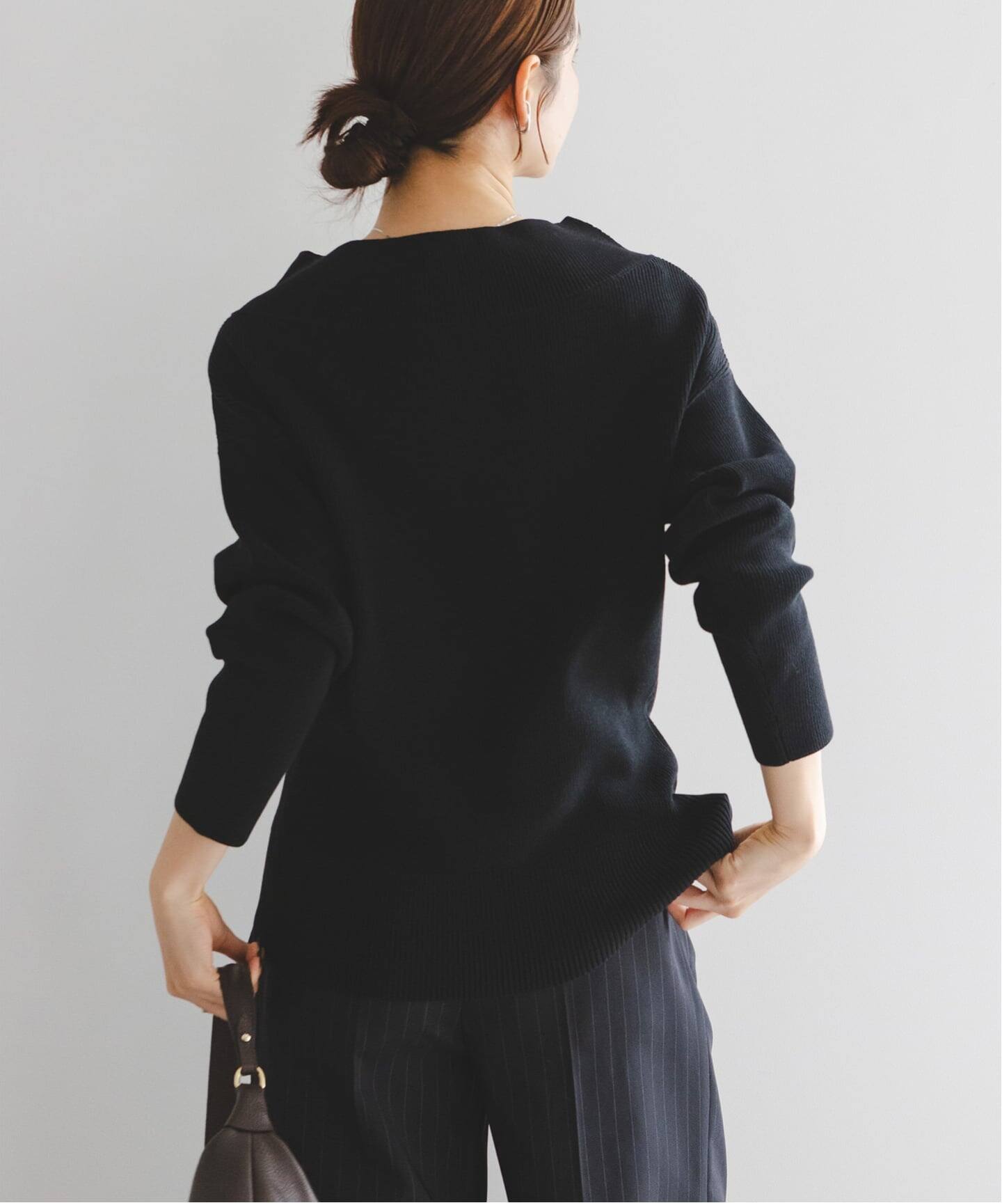 フロントジップボートネックニット | ノーブル(Noble) | マルイウェブ