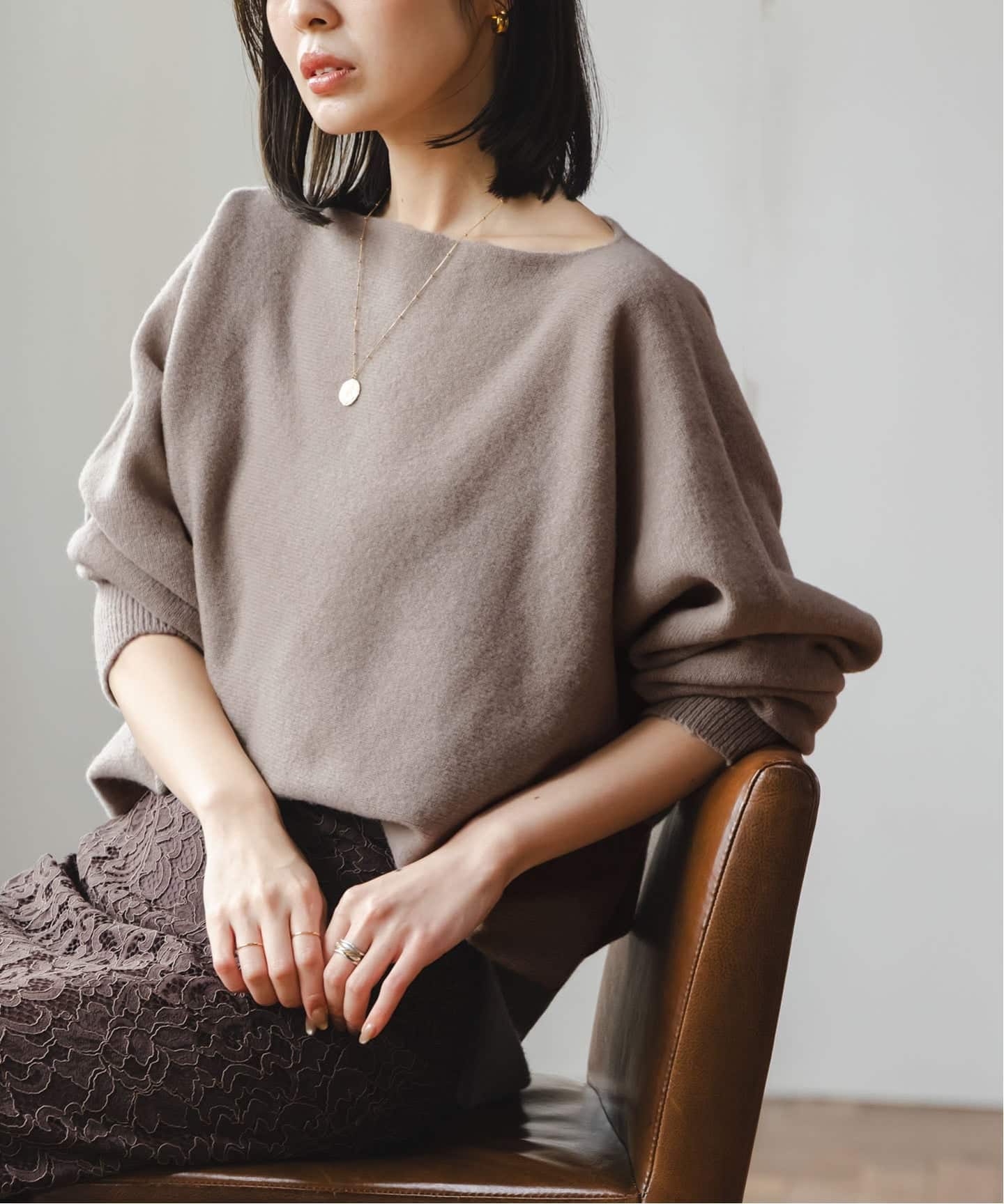 追加3》ファインウールドルマンプルオーバー（ニット／セーター