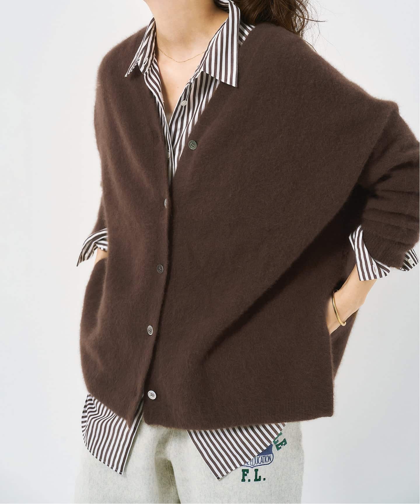 フォックスウールミックス2WAYカーディガン（カーディガン）｜Spick