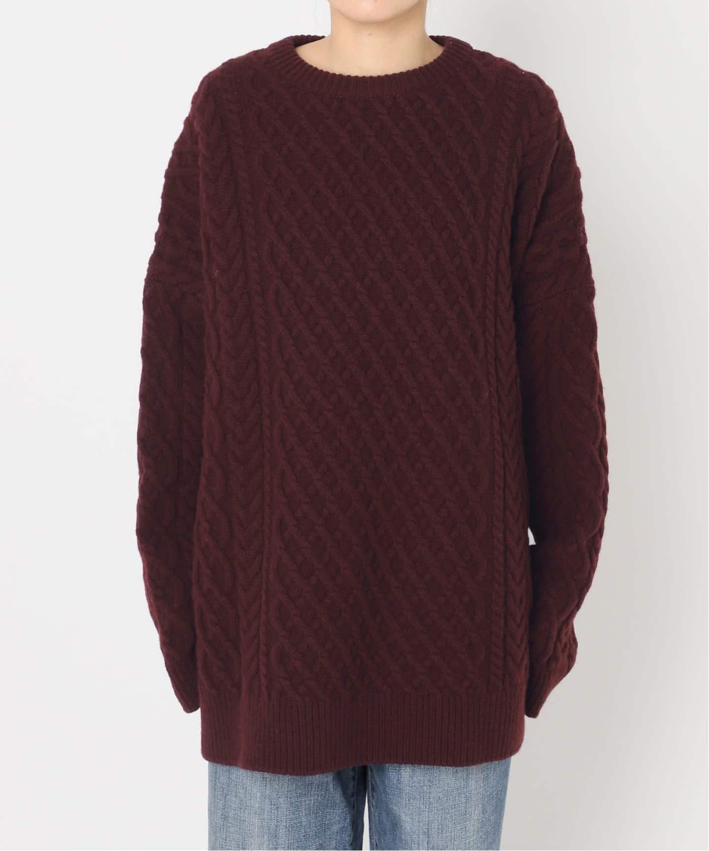 Higuchi*Sアラン柄ルーズニット（ニット／セーター）｜Spick and Span