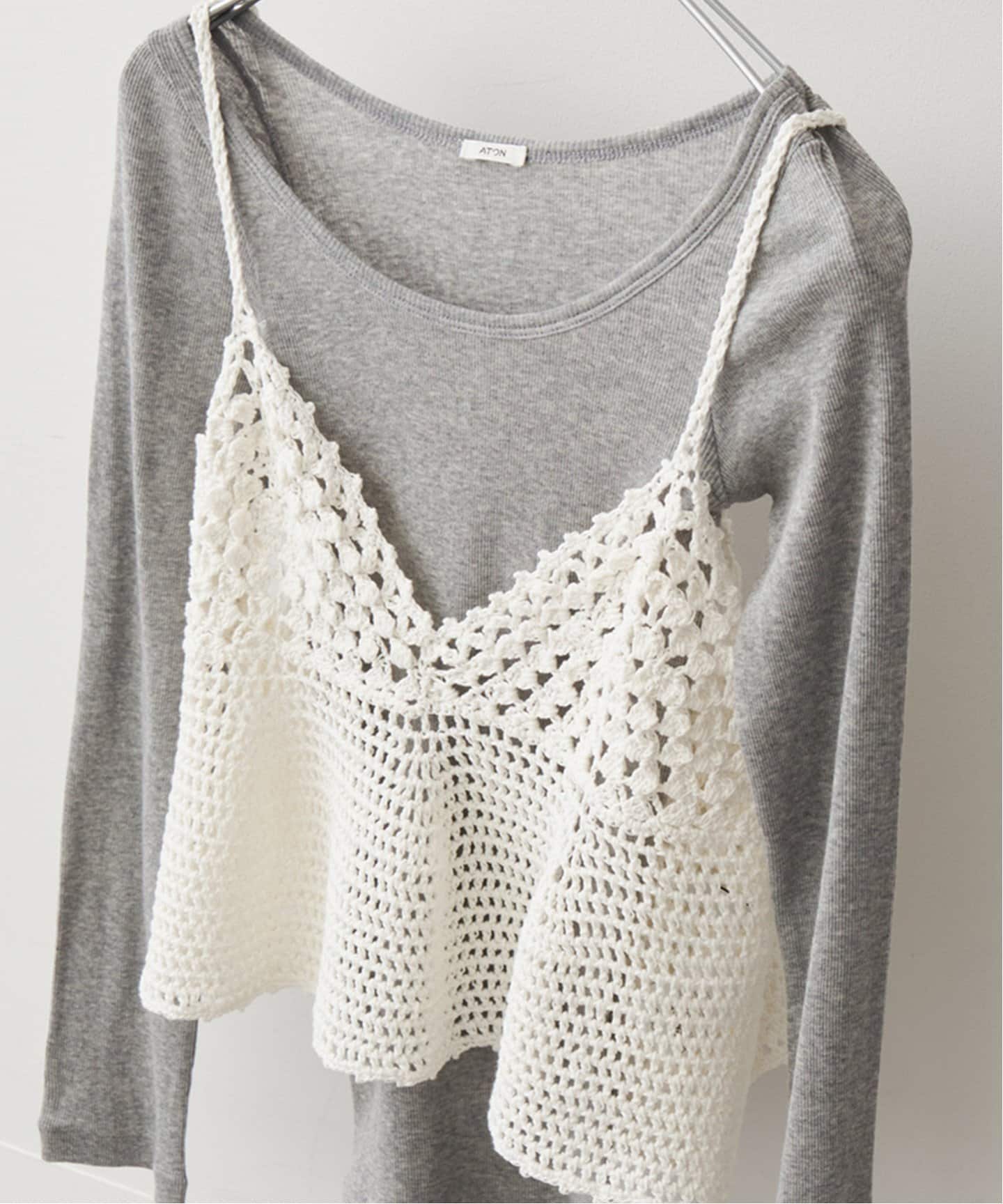 クロシェニットキャミソール（キャミソール）｜Spick and Span