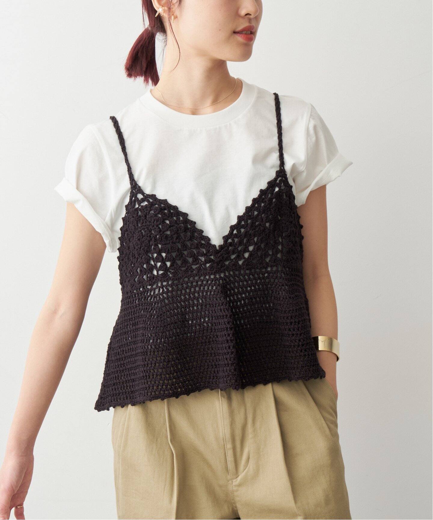 クロシェニットキャミソール（キャミソール）｜Spick and Span