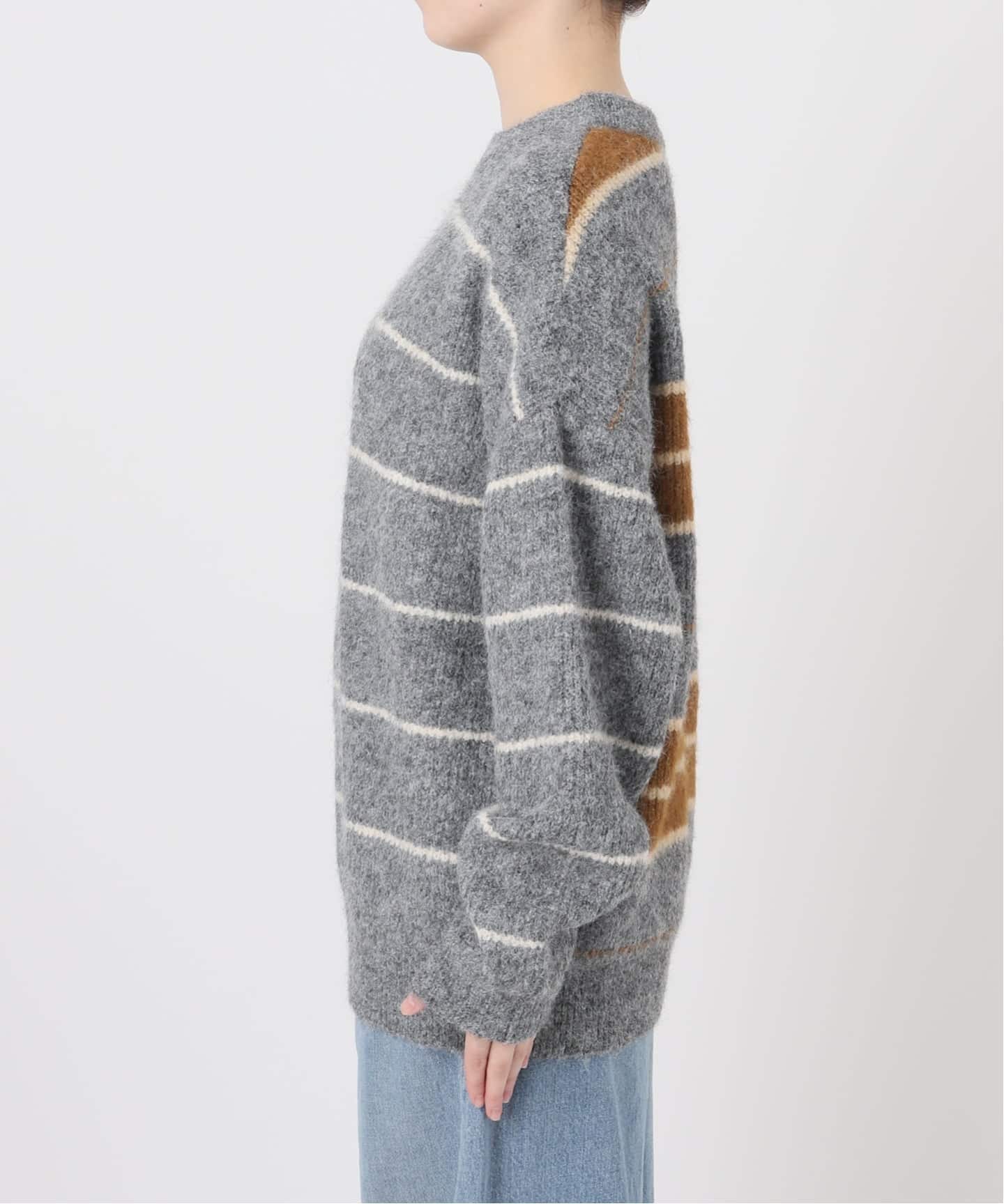 ウールシャギーMIXボーダープルオーバー（ニット／セーター）｜JOURNAL