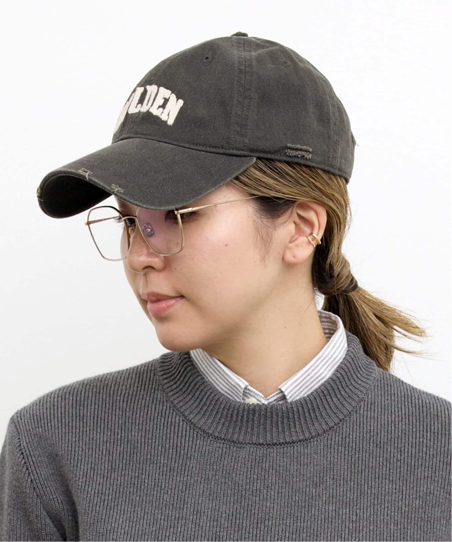 GOLDEN GOOSE/ゴールデン グース】 DYED COTTON CAP（キャップ）｜L