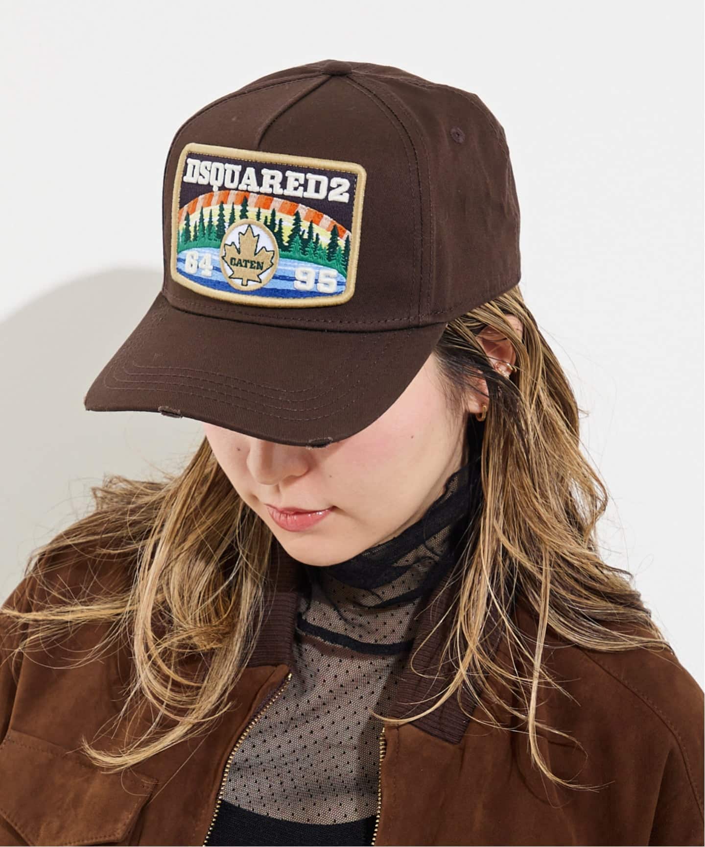 DSQUARED2/ディースクエアード】 Canadian Patch Cap（キャップ）｜L
