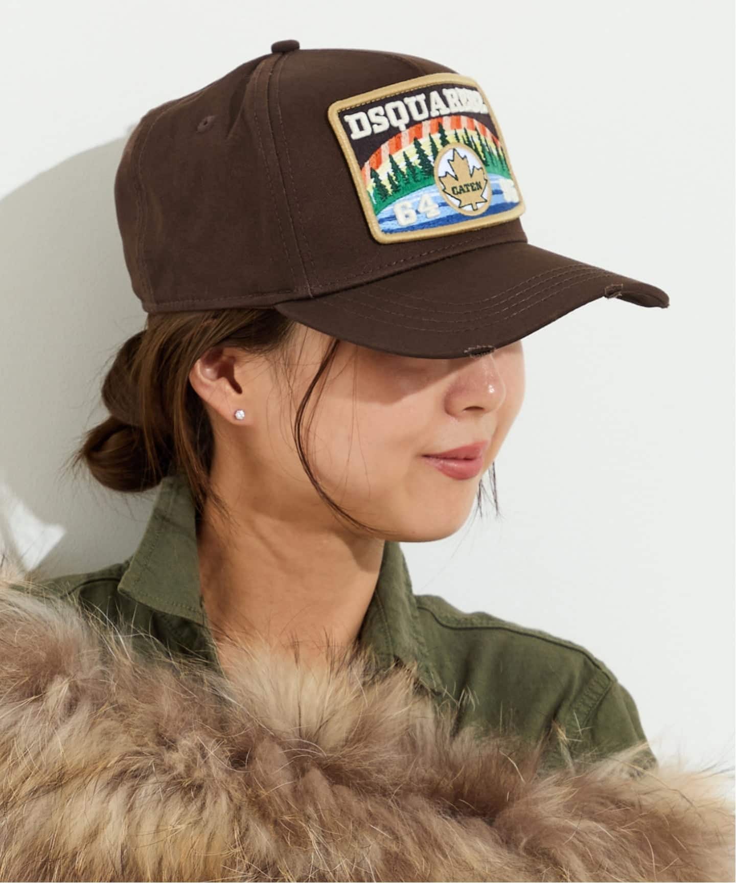 DSQUARED2/ディースクエアード】 Canadian Patch Cap（キャップ）｜L