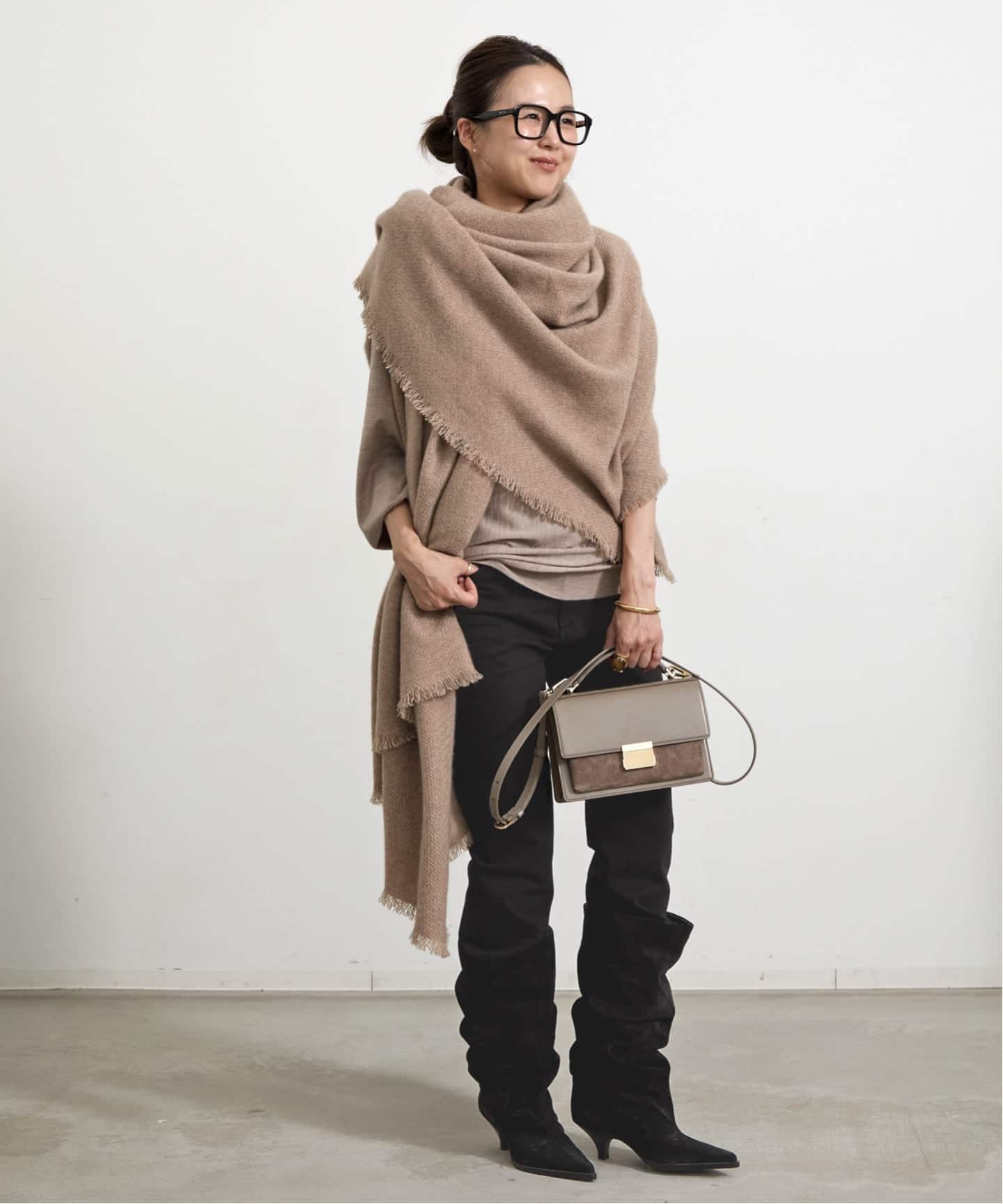 ALONPI/アロンピ】 CASHMERE STOLE（ストール）｜L'Appartement