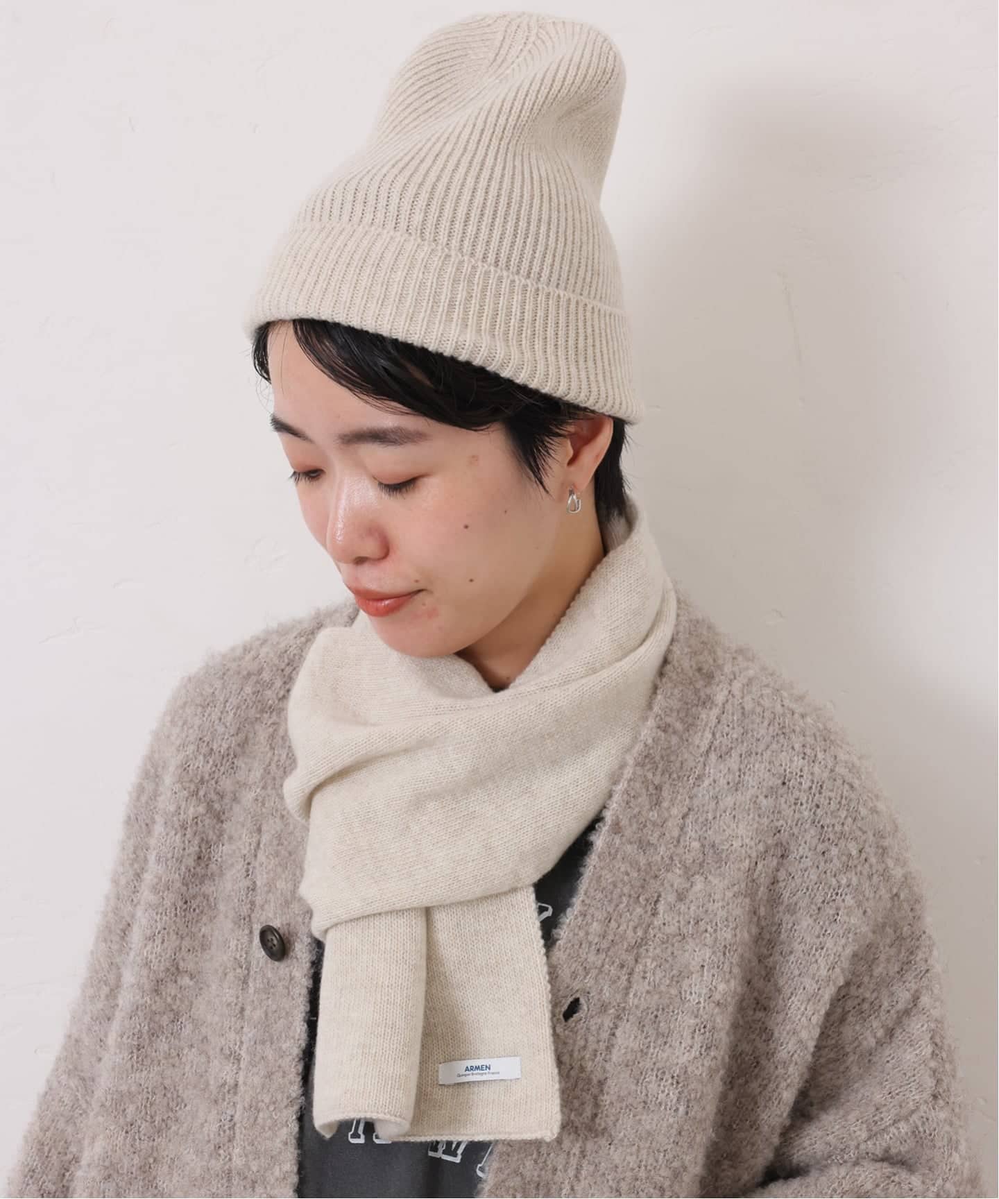 ARMEN】WOOL/CASHMERE LOOP SCARF（マフラー）｜journal standard luxe