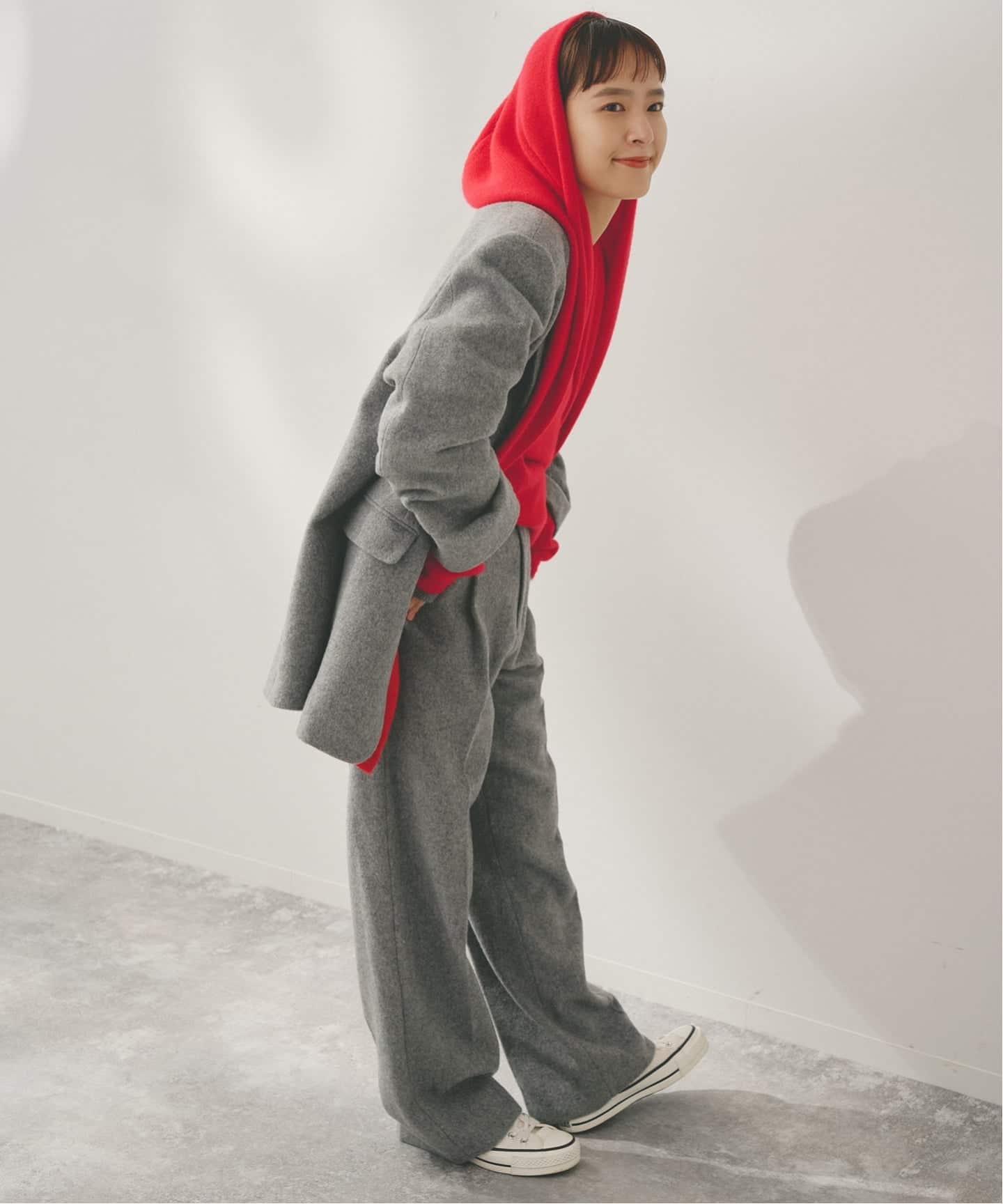 Higuchi*Sカシミヤ混フードマフラー（マフラー）｜Spick and Span