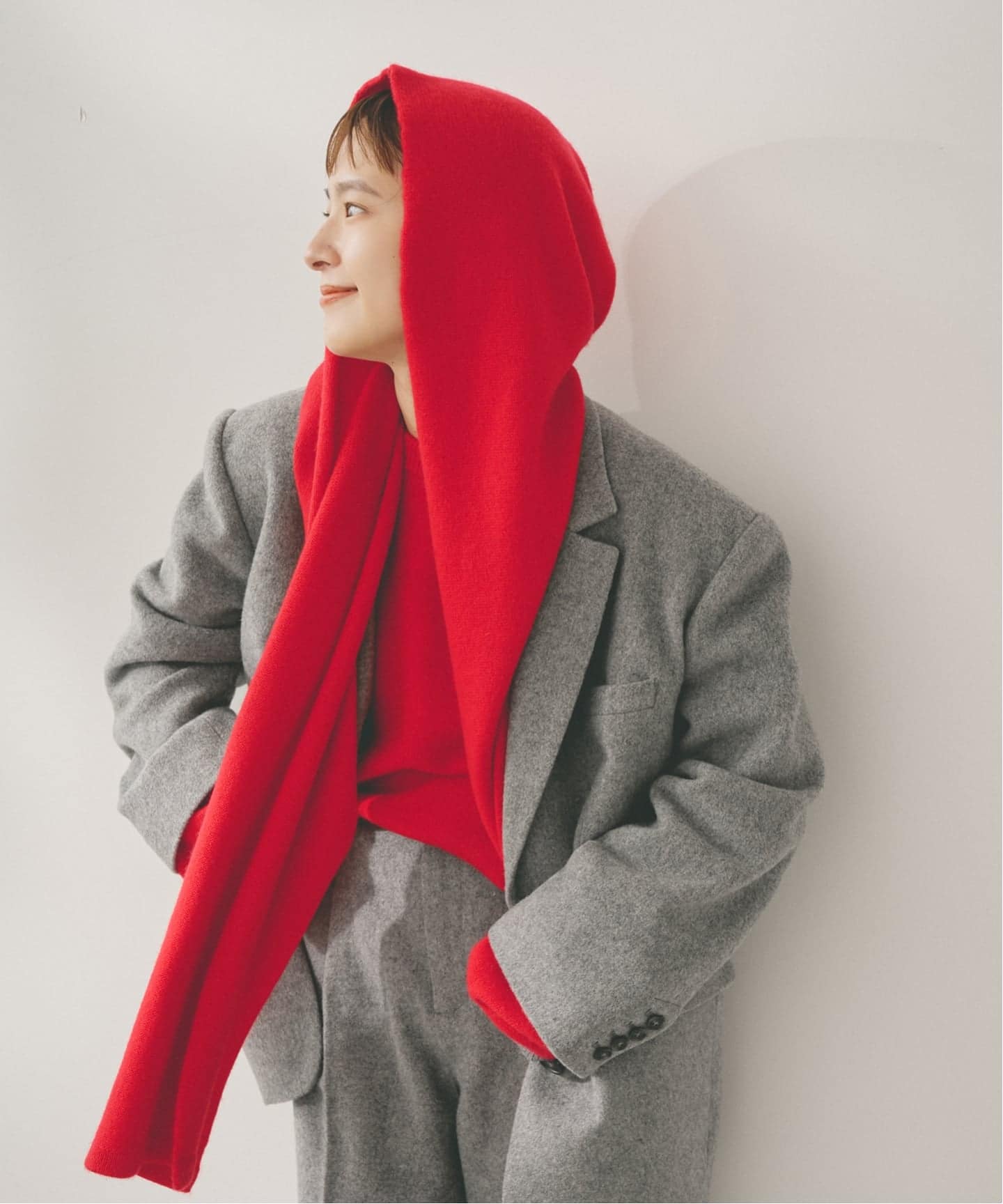 Higuchi*Sカシミヤ混フードマフラー（マフラー）｜Spick and Span