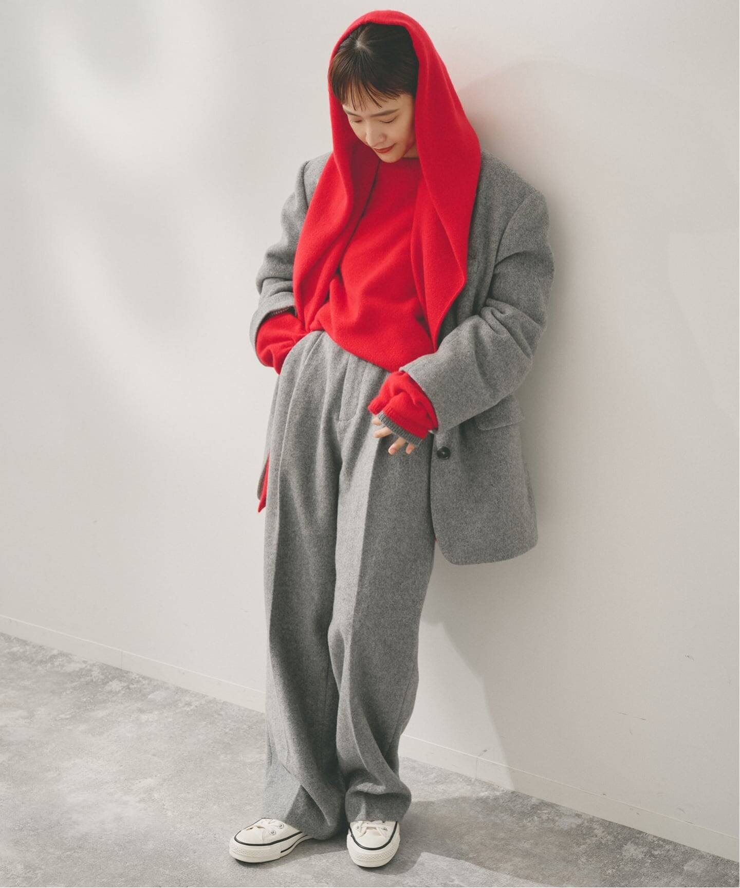 Higuchi*Sカシミヤ混フードマフラー（マフラー）｜Spick and Span