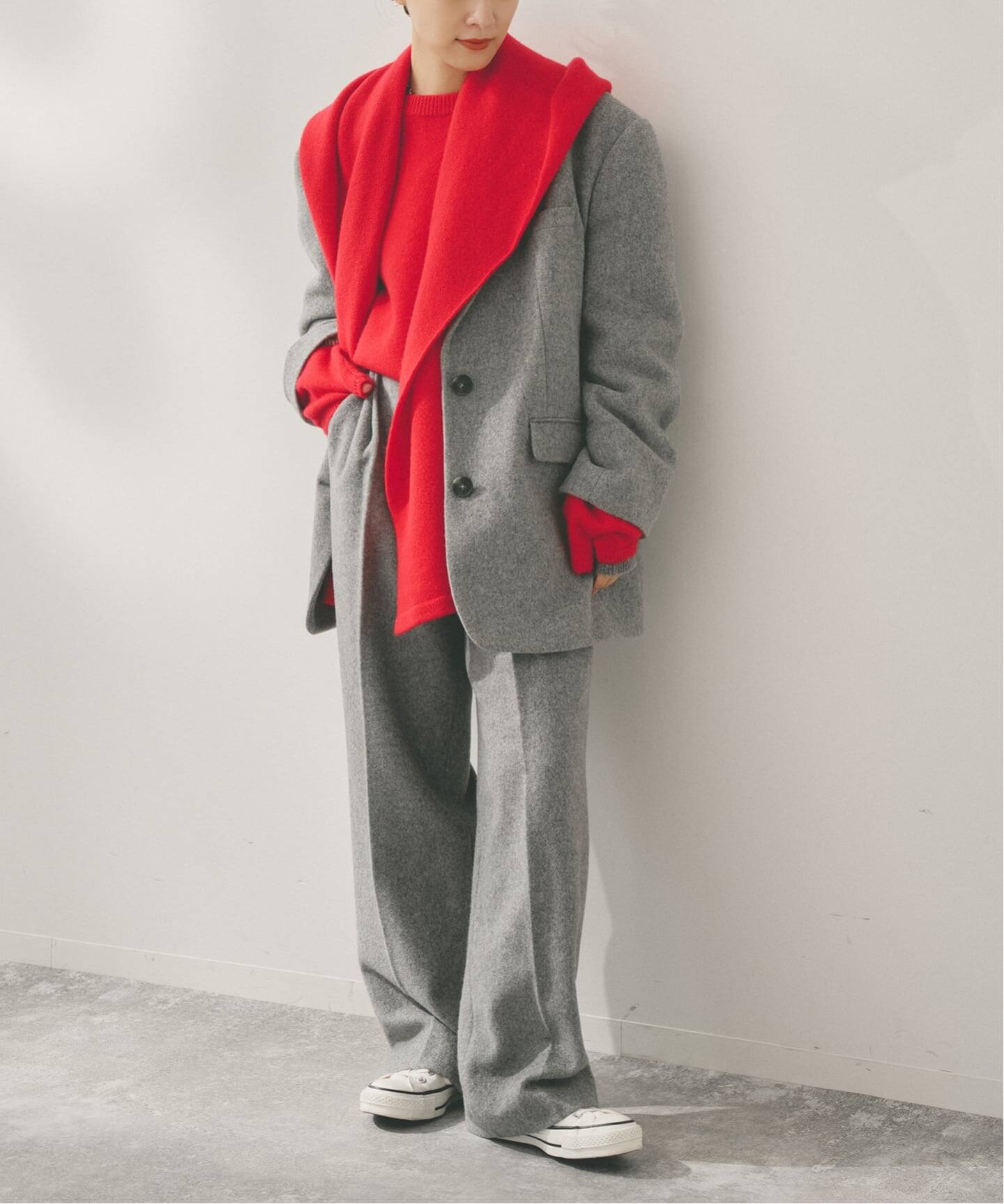 Higuchi*Sカシミヤ混フードマフラー（マフラー）｜Spick and Span