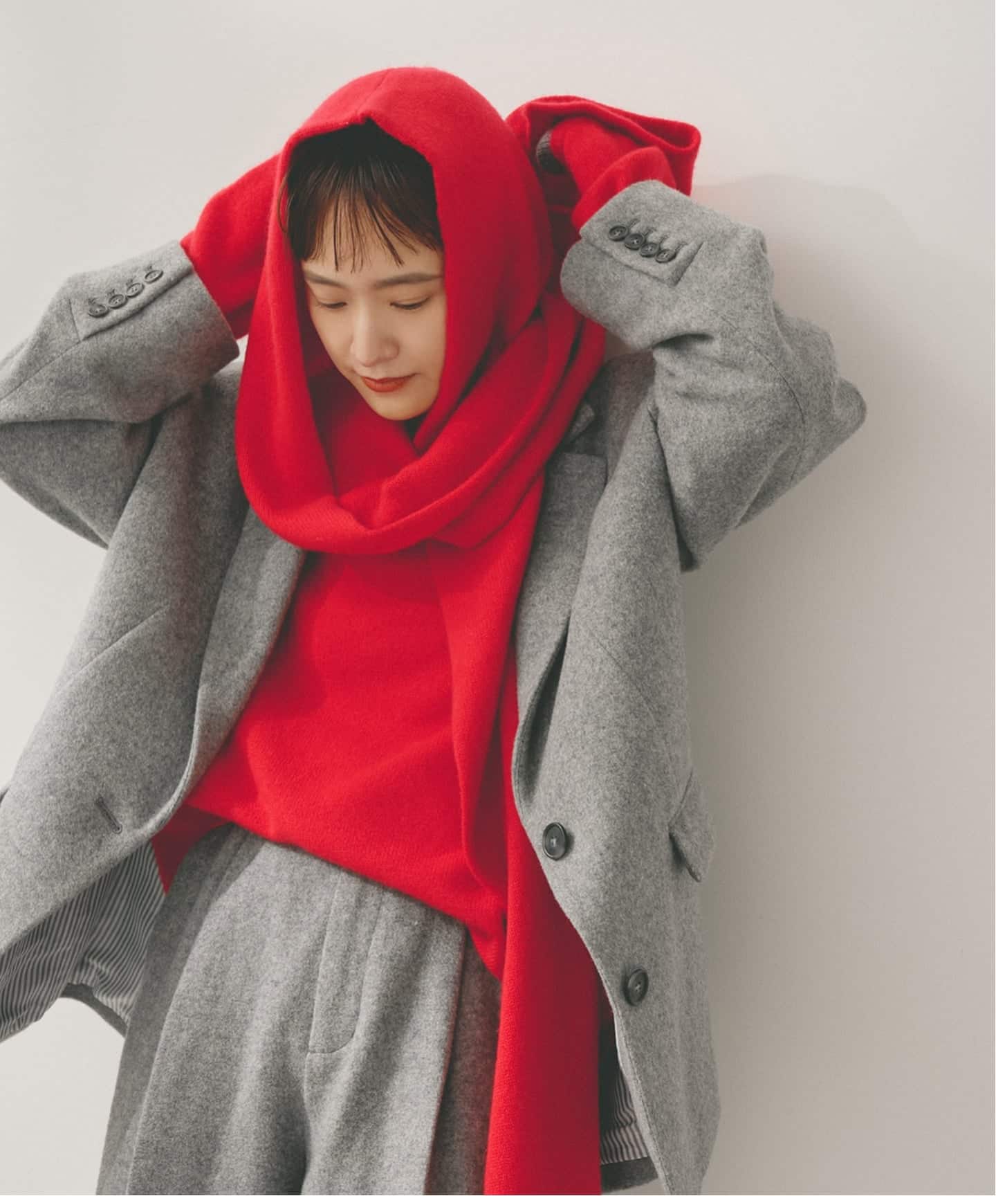 Higuchi*Sカシミヤ混フードマフラー（マフラー）｜Spick and Span