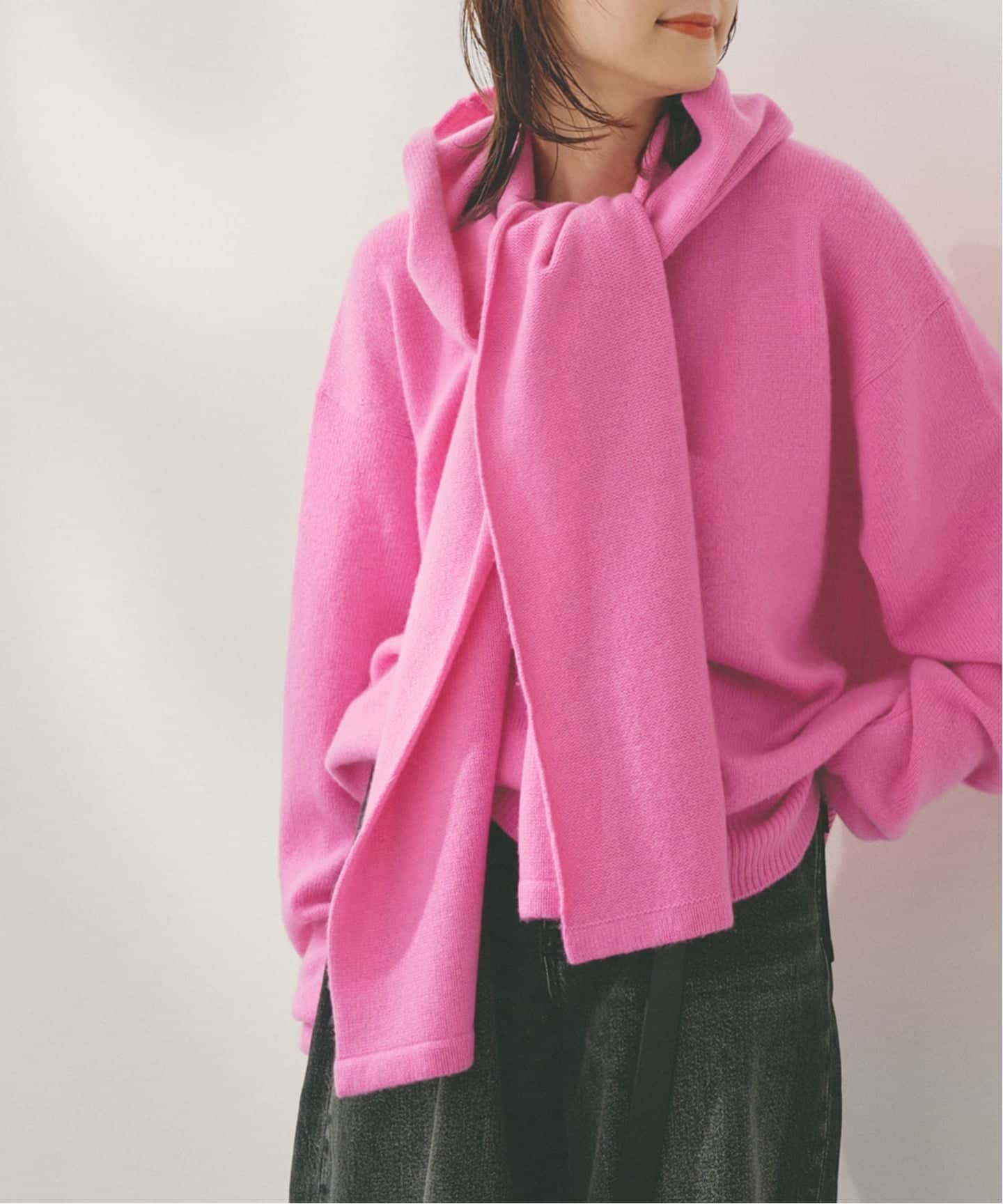 Higuchi*Sカシミヤ混フードマフラー（マフラー）｜Spick and Span