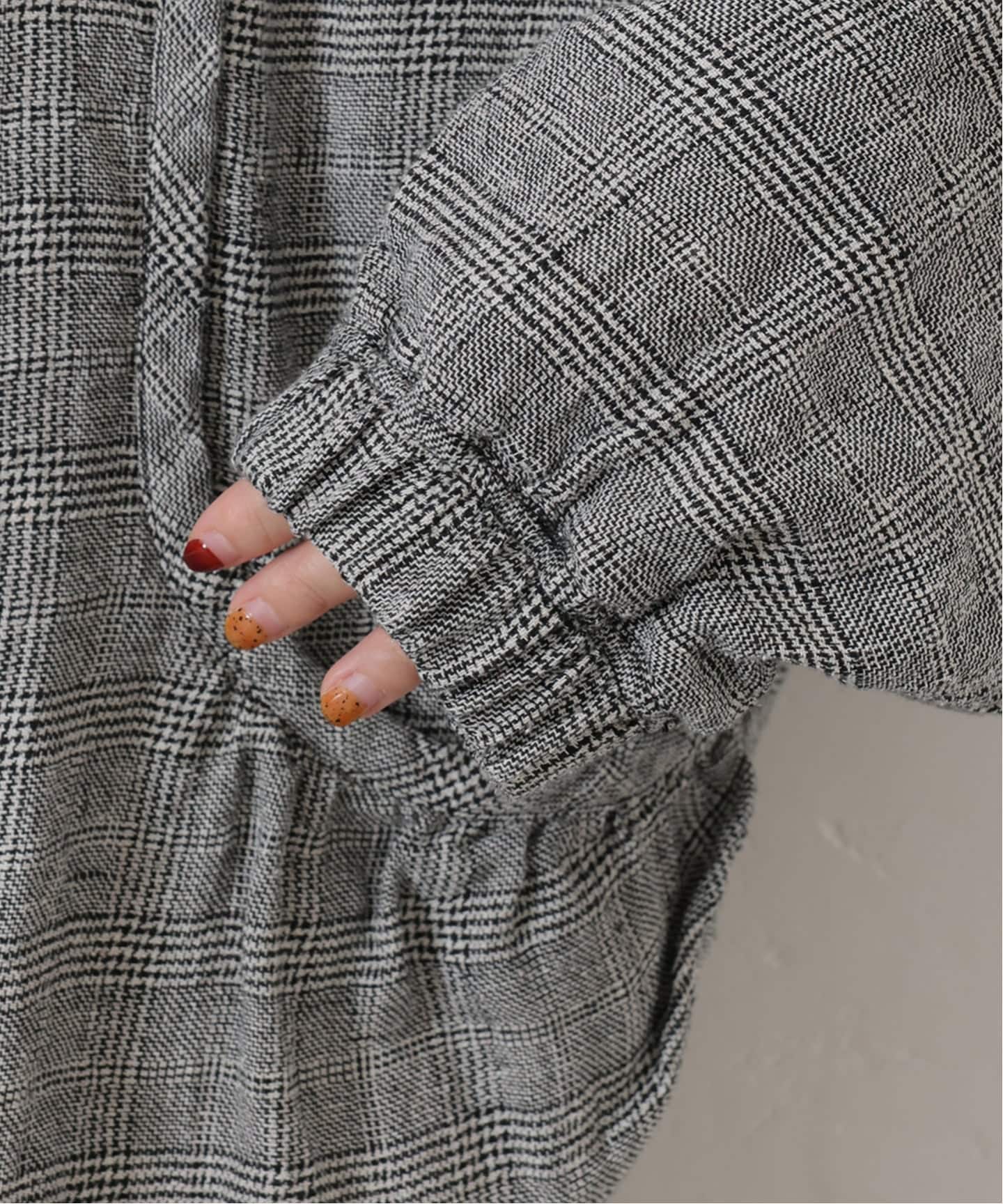 シルクMIXチェックブルゾン（その他ブルゾン／アウター）｜journal