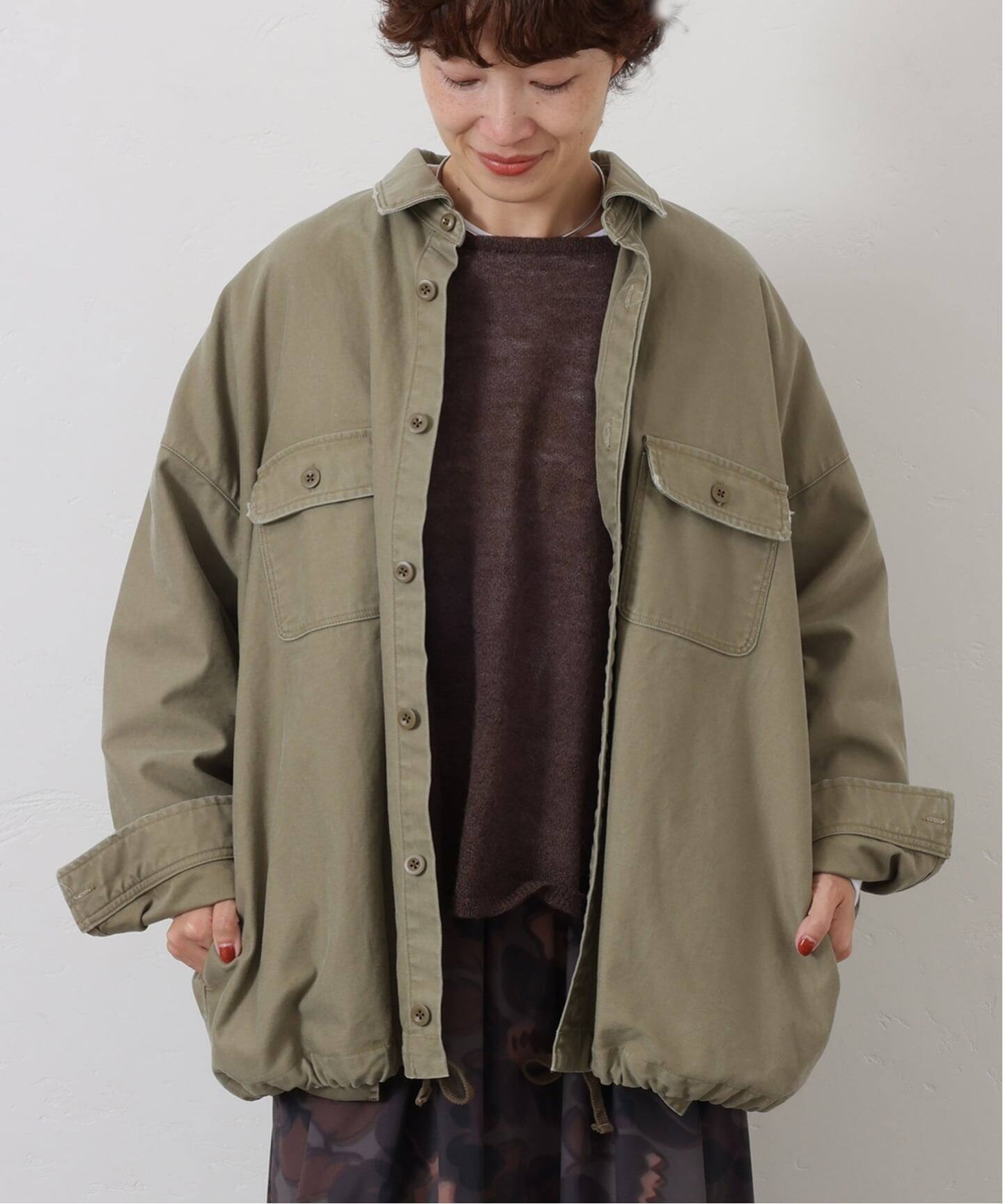 バックサテンCPOシャツブルゾン（その他ブルゾン／アウター）｜journal